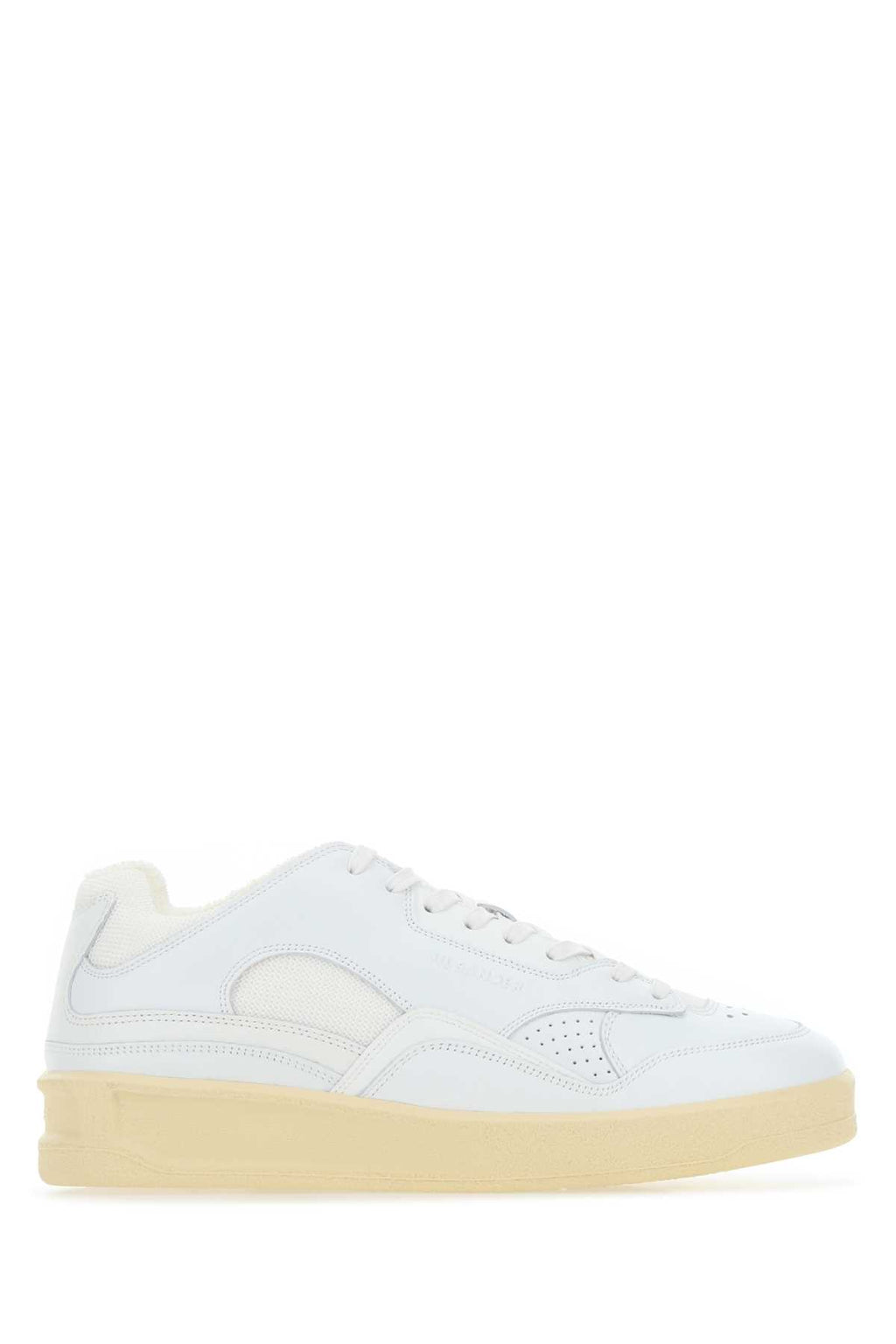 JIL SANDER SNEAKERS For Women Exterior: 100% Leather 100% Fabric Interior: 100% Fabric Sole: Rubber