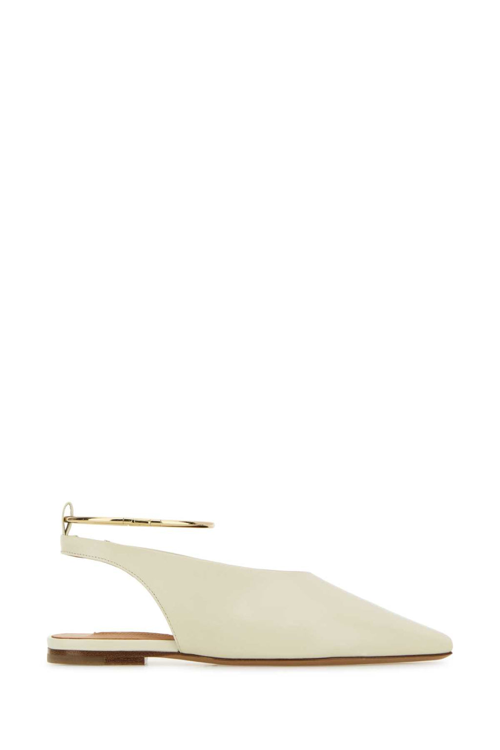 JIL SANDER SLING BACK For Women Exterior: 100% Ovine leather Interior: 100% Leather Sole: Leather