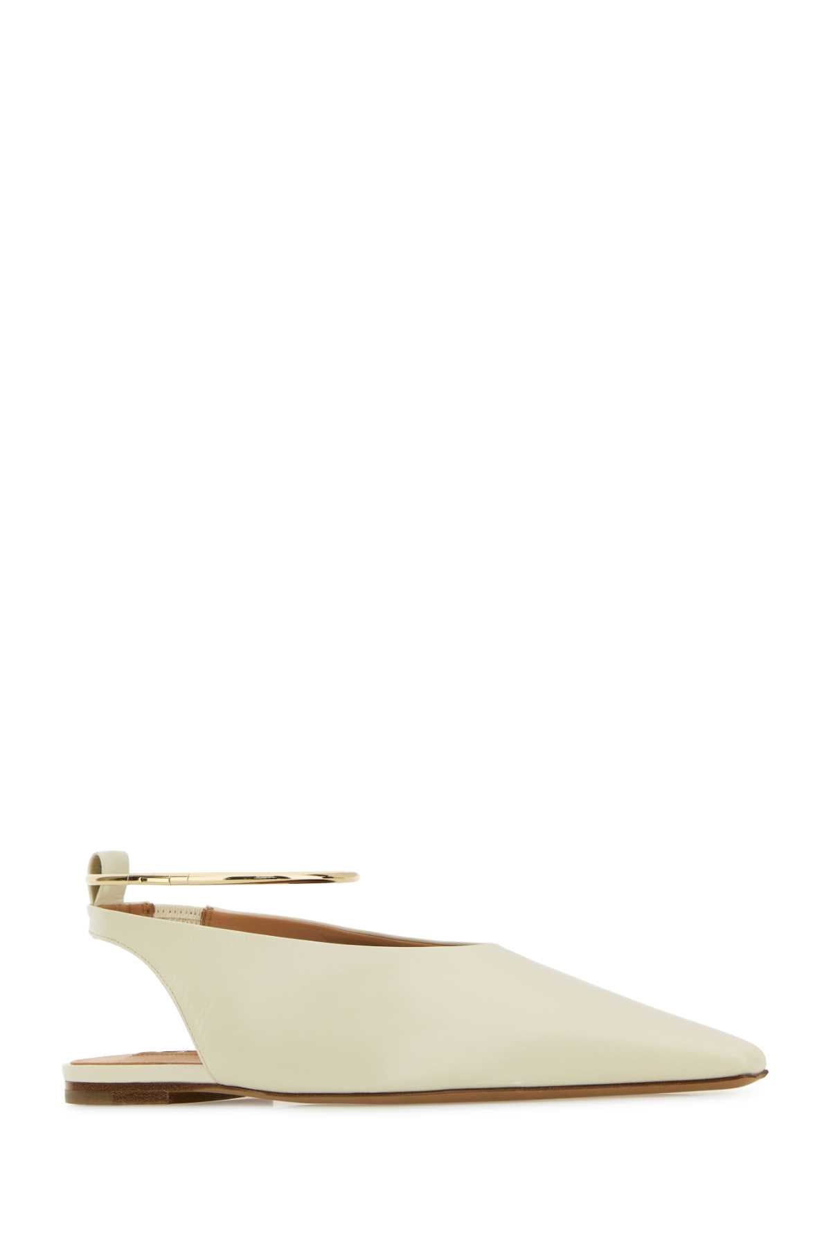 JIL SANDER SLING BACK For Women Exterior: 100% Ovine leather Interior: 100% Leather Sole: Leather