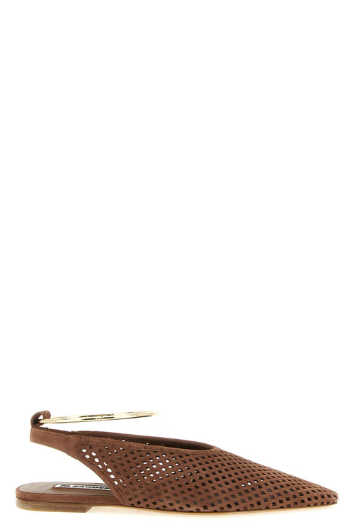 JIL SANDER 'Sling Back' ballet flats For Women 100% goat leather (Capra Hircus Hircus)