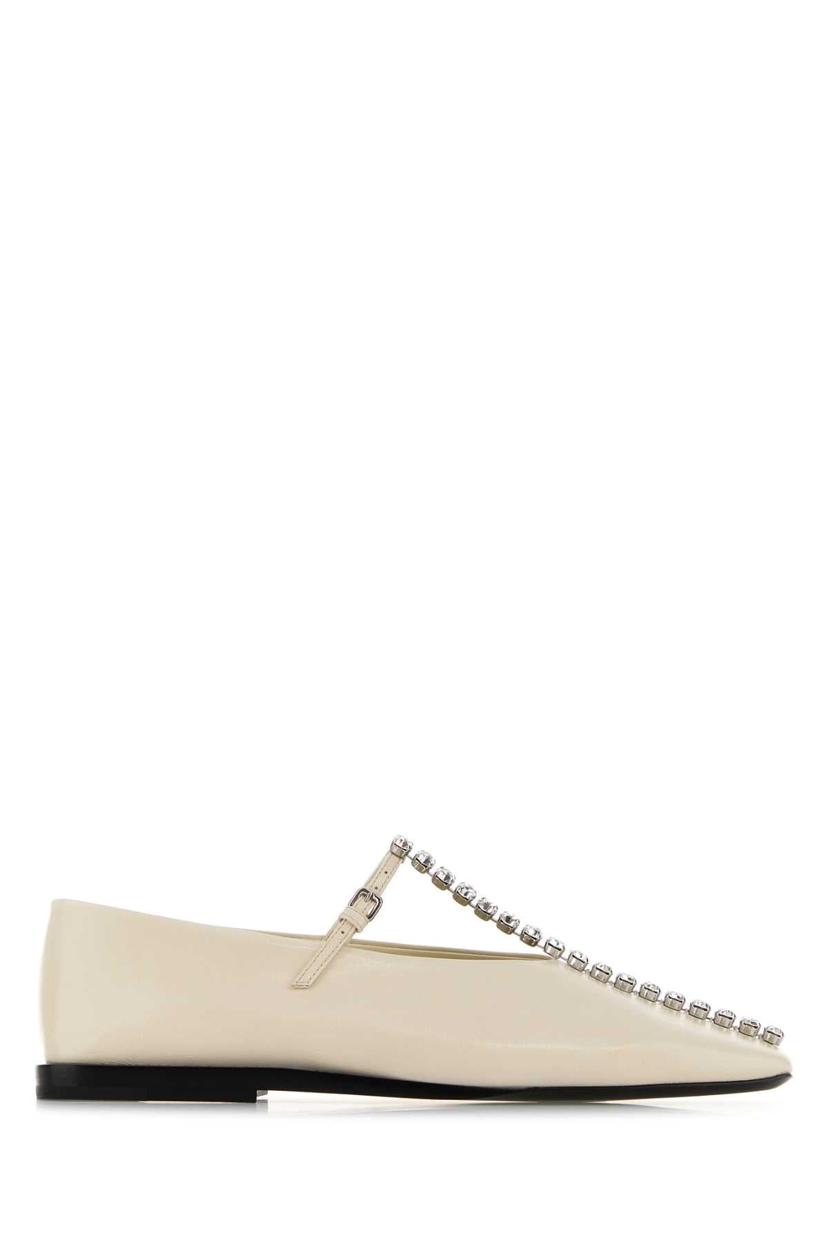 JIL SANDER BALLERINA For Women Exterior: 100% Ovile leather Interior: 100% Leather Sole: Leather