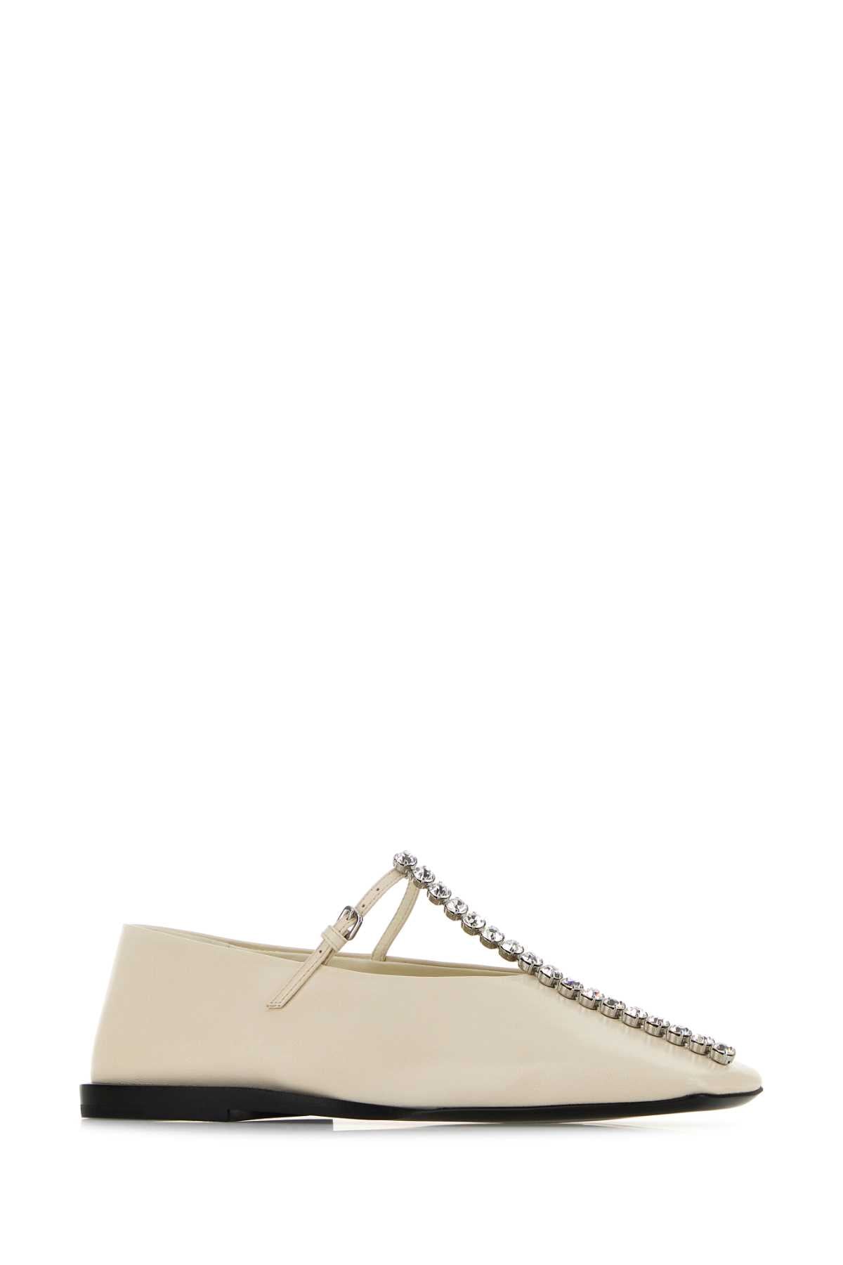 JIL SANDER BALLERINA For Women Exterior: 100% Ovile leather Interior: 100% Leather Sole: Leather