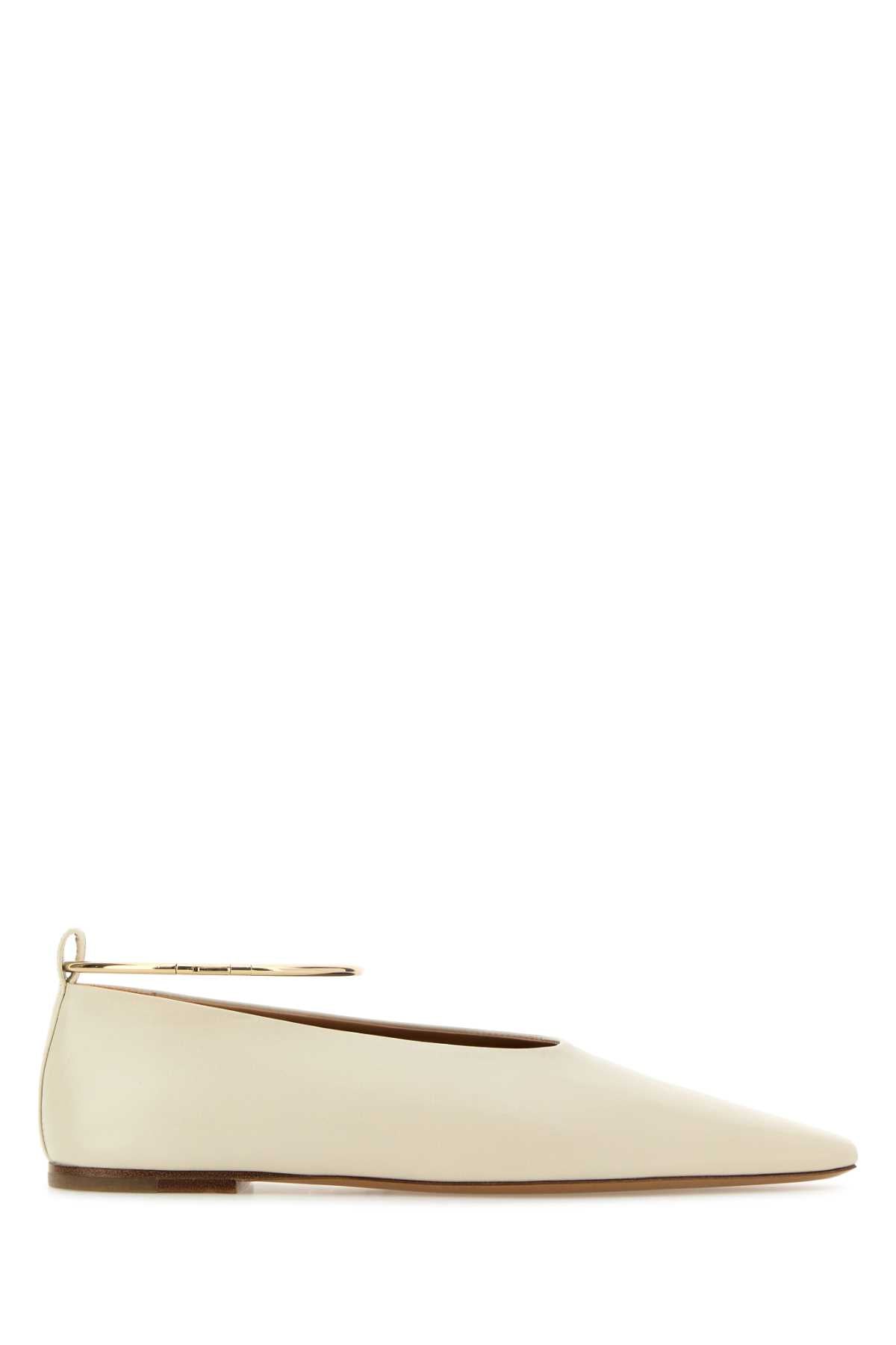 JIL SANDER BALLERINAS For Women Exterior: 100% Ovine leather Interior: 100% Leather Sole: Leather
