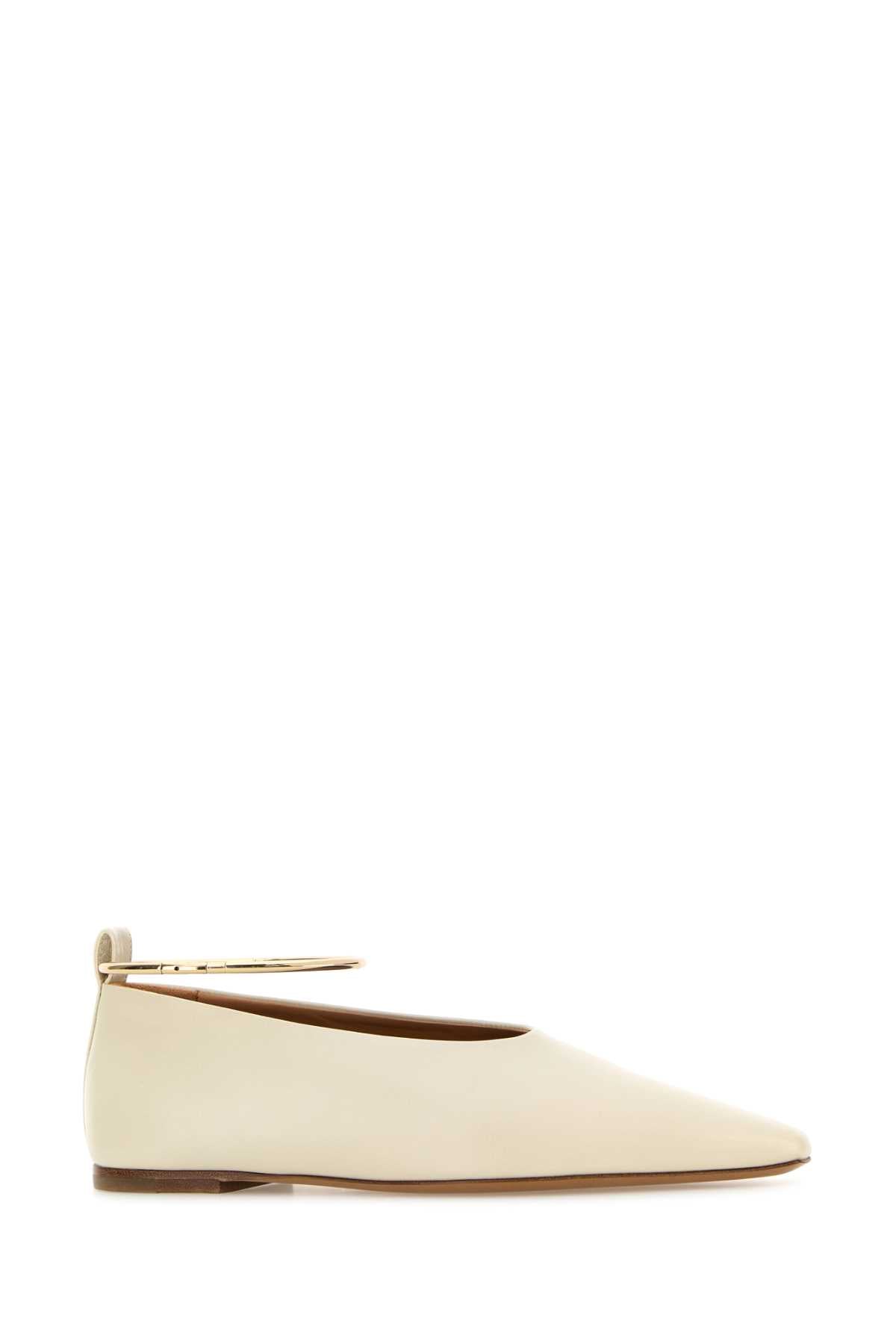 JIL SANDER BALLERINAS For Women Exterior: 100% Ovine leather Interior: 100% Leather Sole: Leather