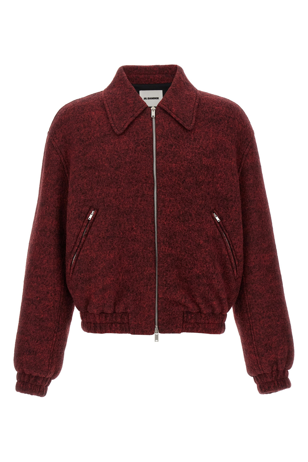 JIL SANDER Mélange wool bomber jacket For Men 85% wool, 15% polyamide