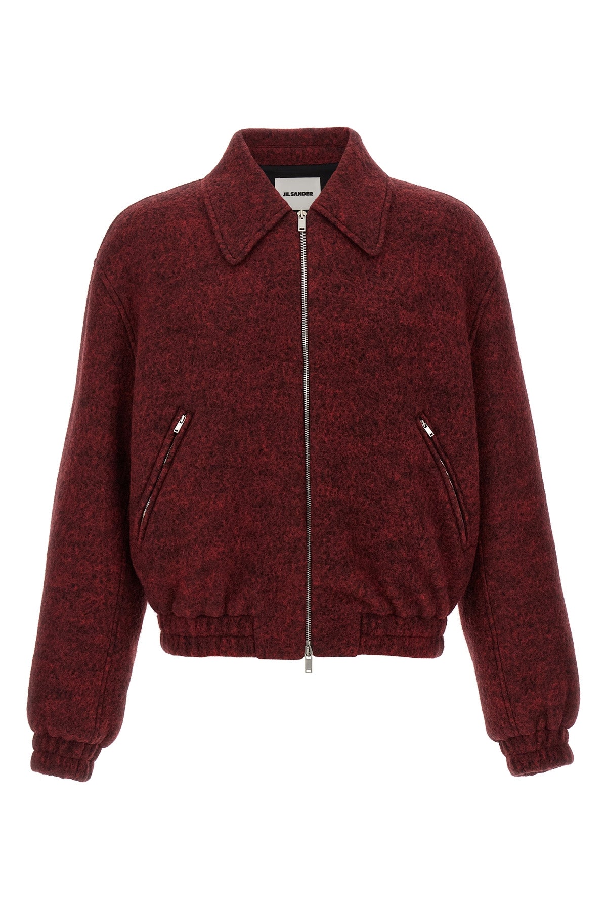 JIL SANDER Mélange wool bomber jacket For Men 85% wool, 15% polyamide