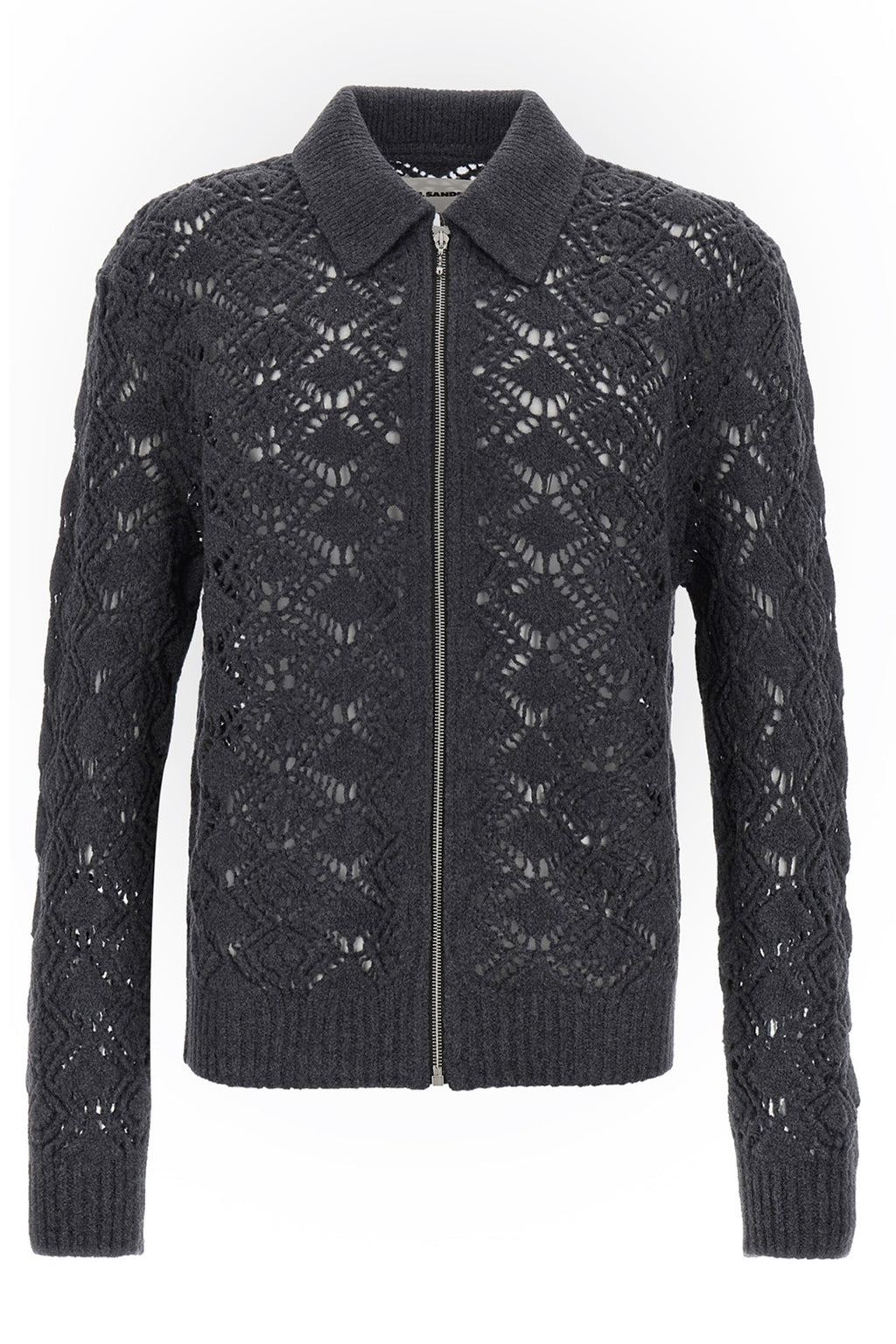 JIL SANDER Openwork wool cardigan For Men 100% virgin wool