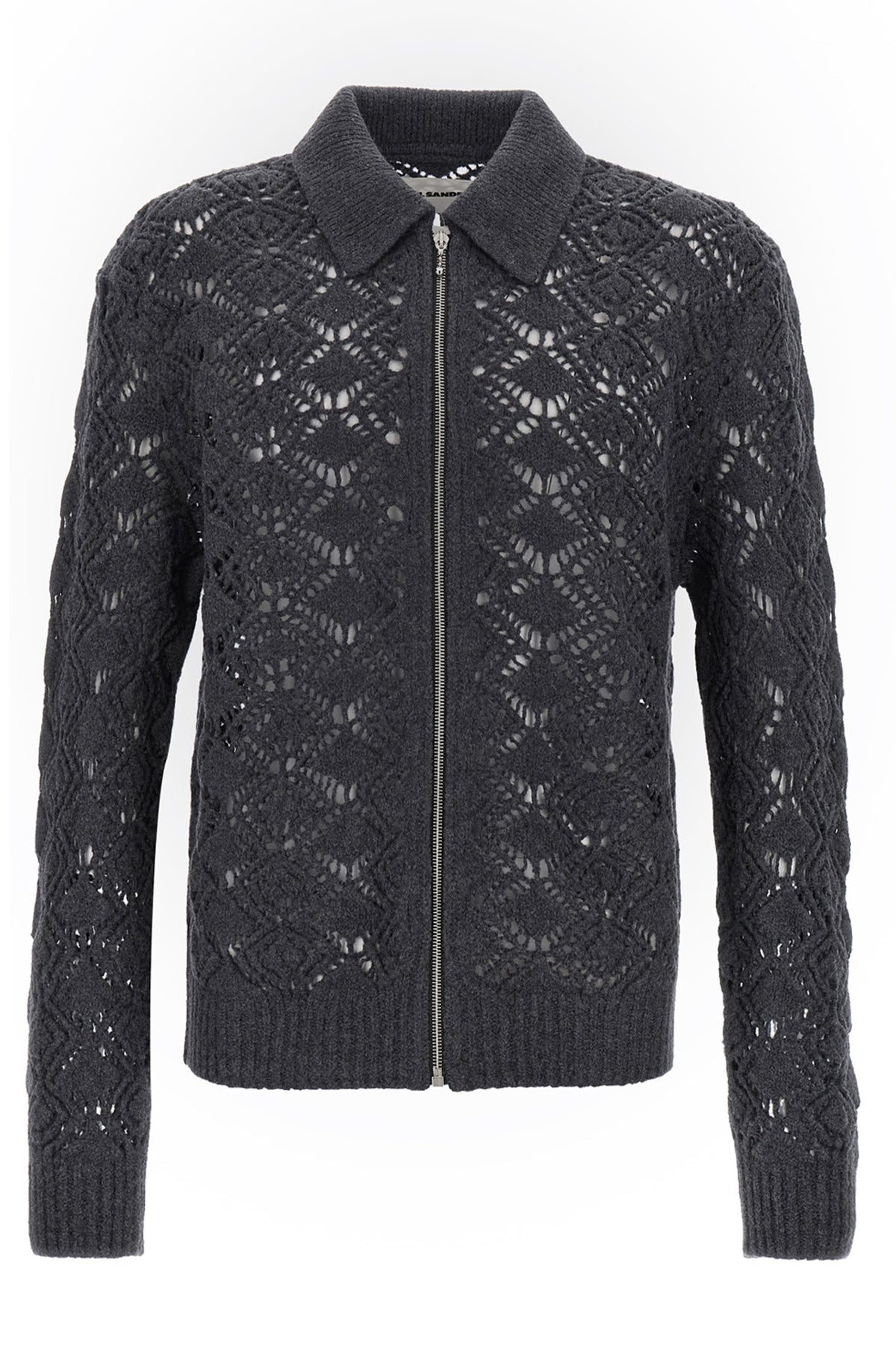 JIL SANDER Openwork wool cardigan For Men 100% virgin wool