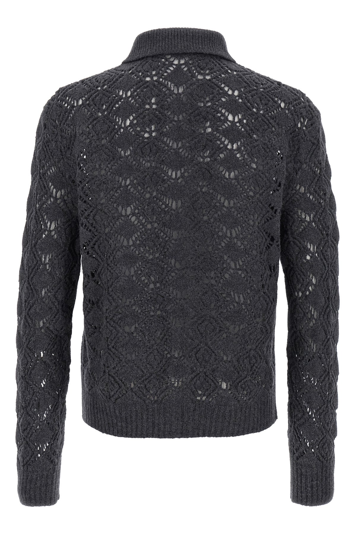 JIL SANDER Openwork wool cardigan For Men 100% virgin wool