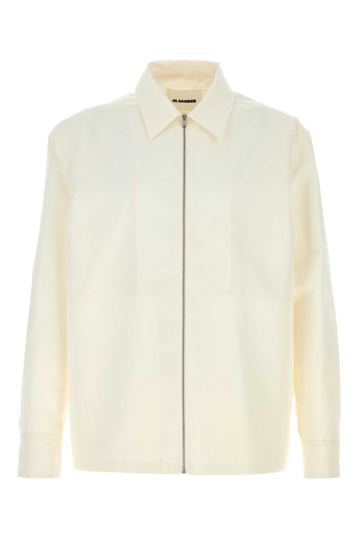 JIL SANDER SHIRT 204 For Men Exterior: 86% Cotton 14% Silk