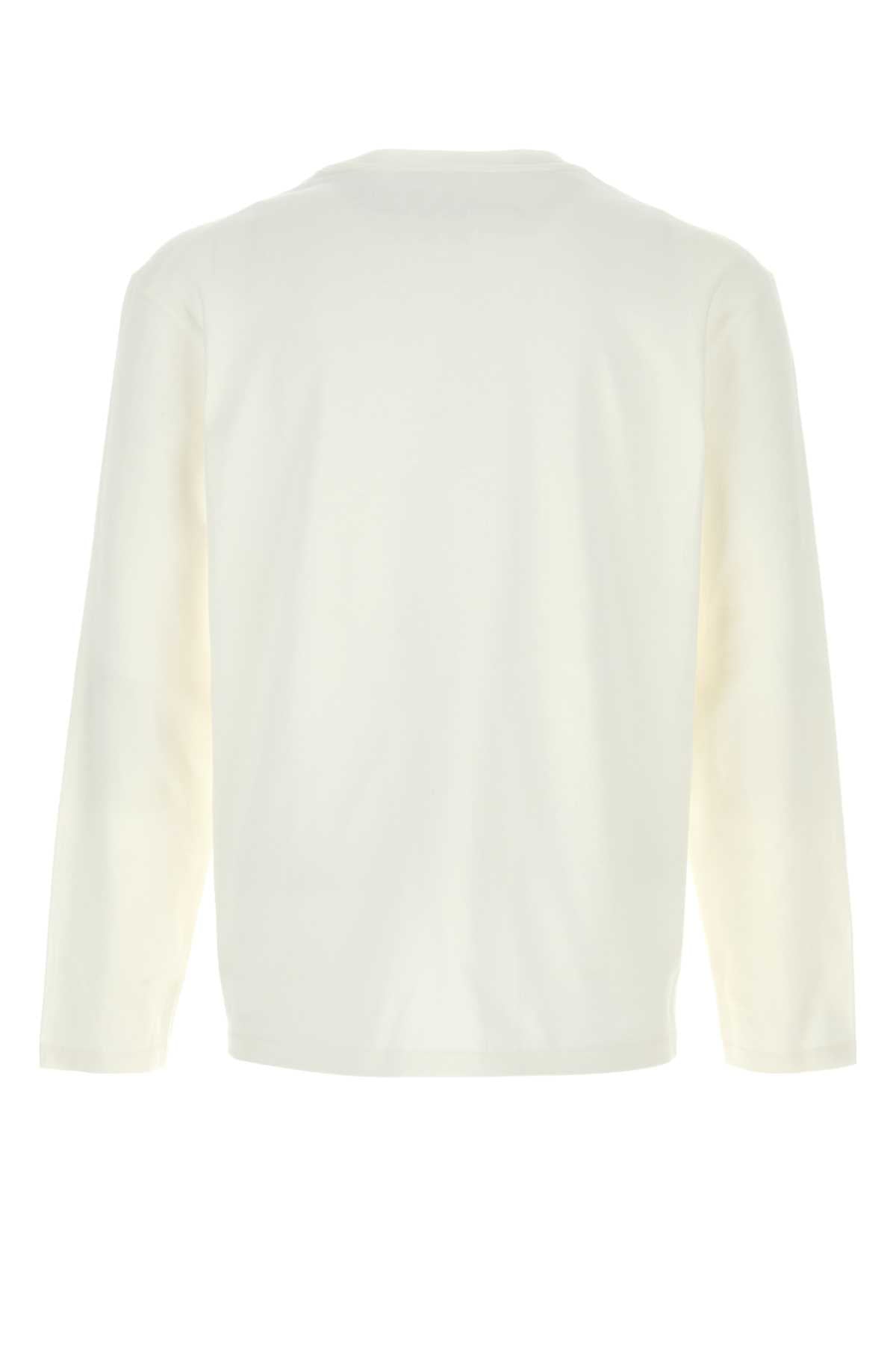JIL SANDER LOGO T-SHIRT CN LS For Men Exterior: 100% Cotton