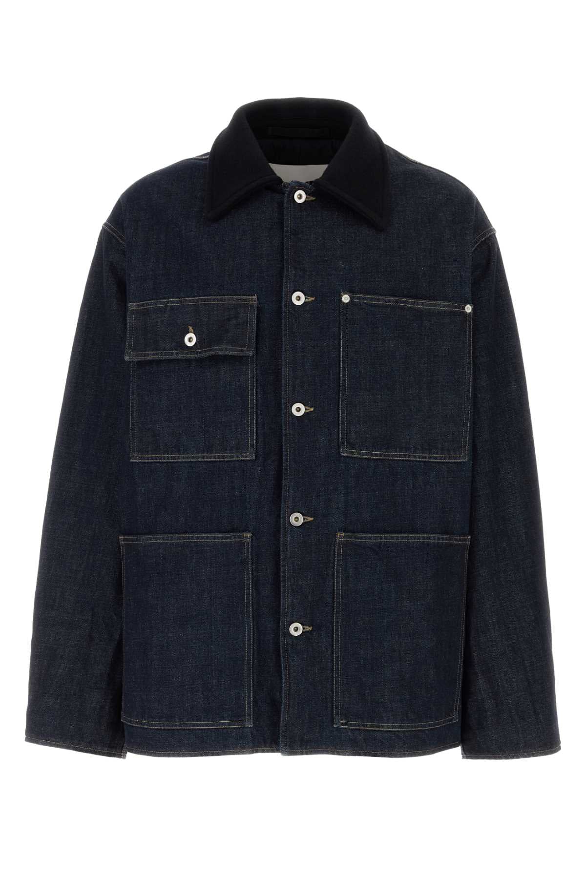 JIL SANDER CABAN 21 GW For Men Tessuto Primario: 100% Cotone - Tessuto Secondario: 100% Lana - Fodera Trapuntata: 100% Viscosa - Fodera Tasche: 100% Cotone - Applicazione: 100% Pelle Bovina