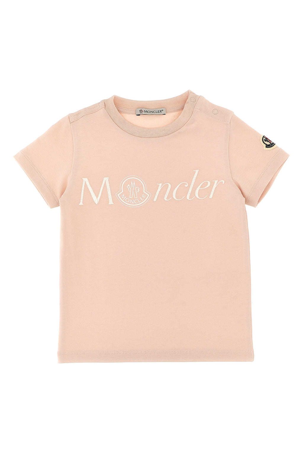 MONCLER ENFANT Logo T-shirt For Baby girl 92% cotton, 8% elastane
