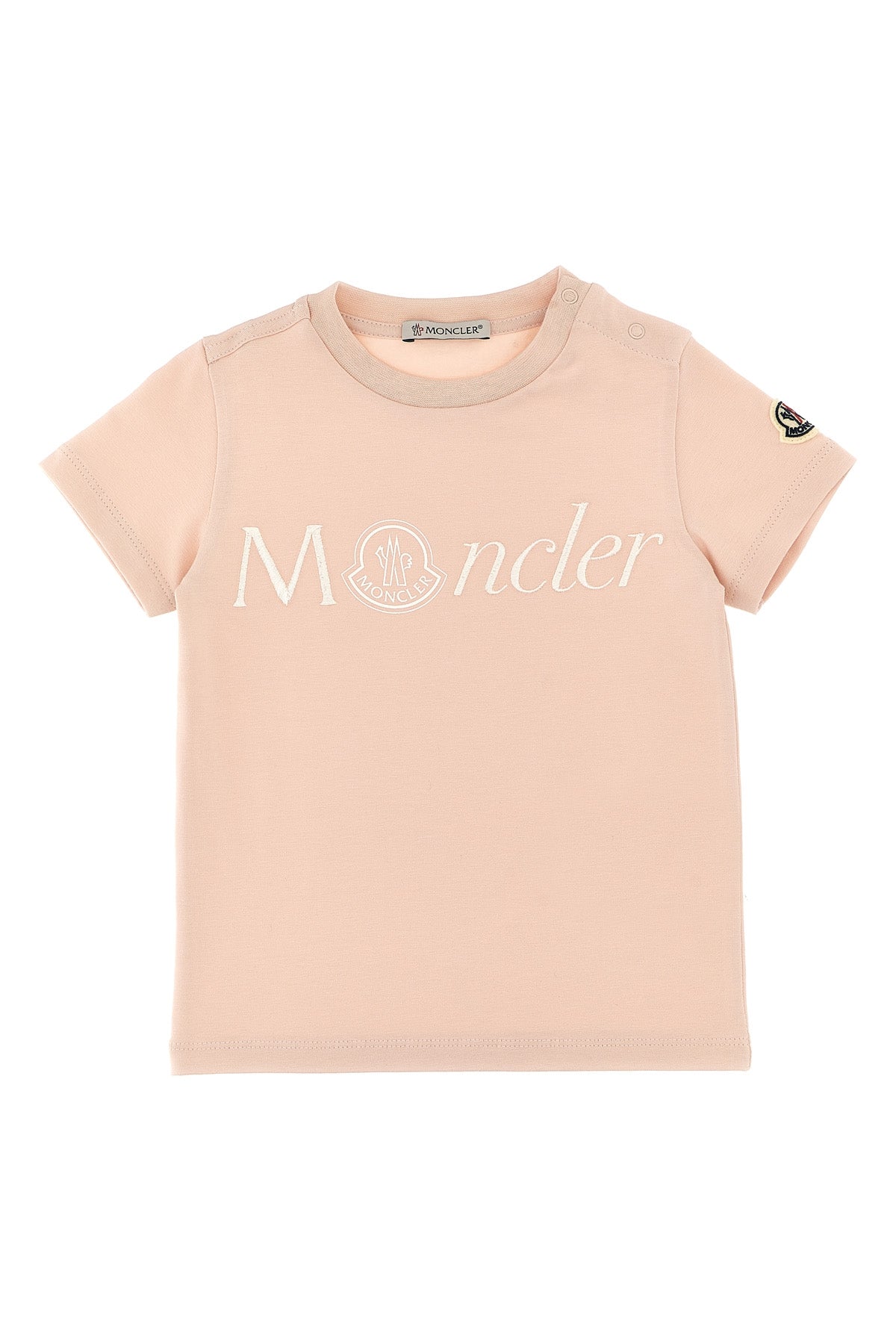 MONCLER ENFANT Logo T-shirt For Baby girl 92% cotton, 8% elastane