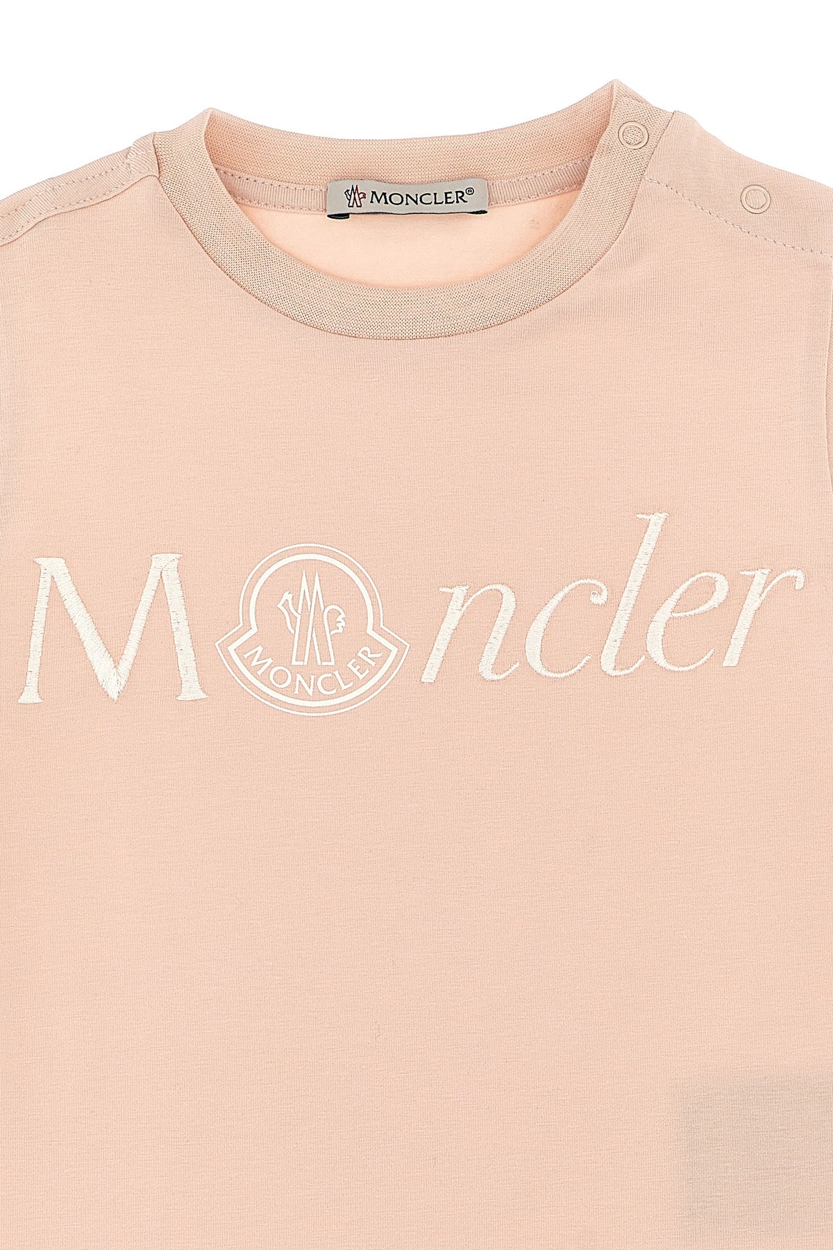 MONCLER ENFANT Logo T-shirt For Baby girl 92% cotton, 8% elastane