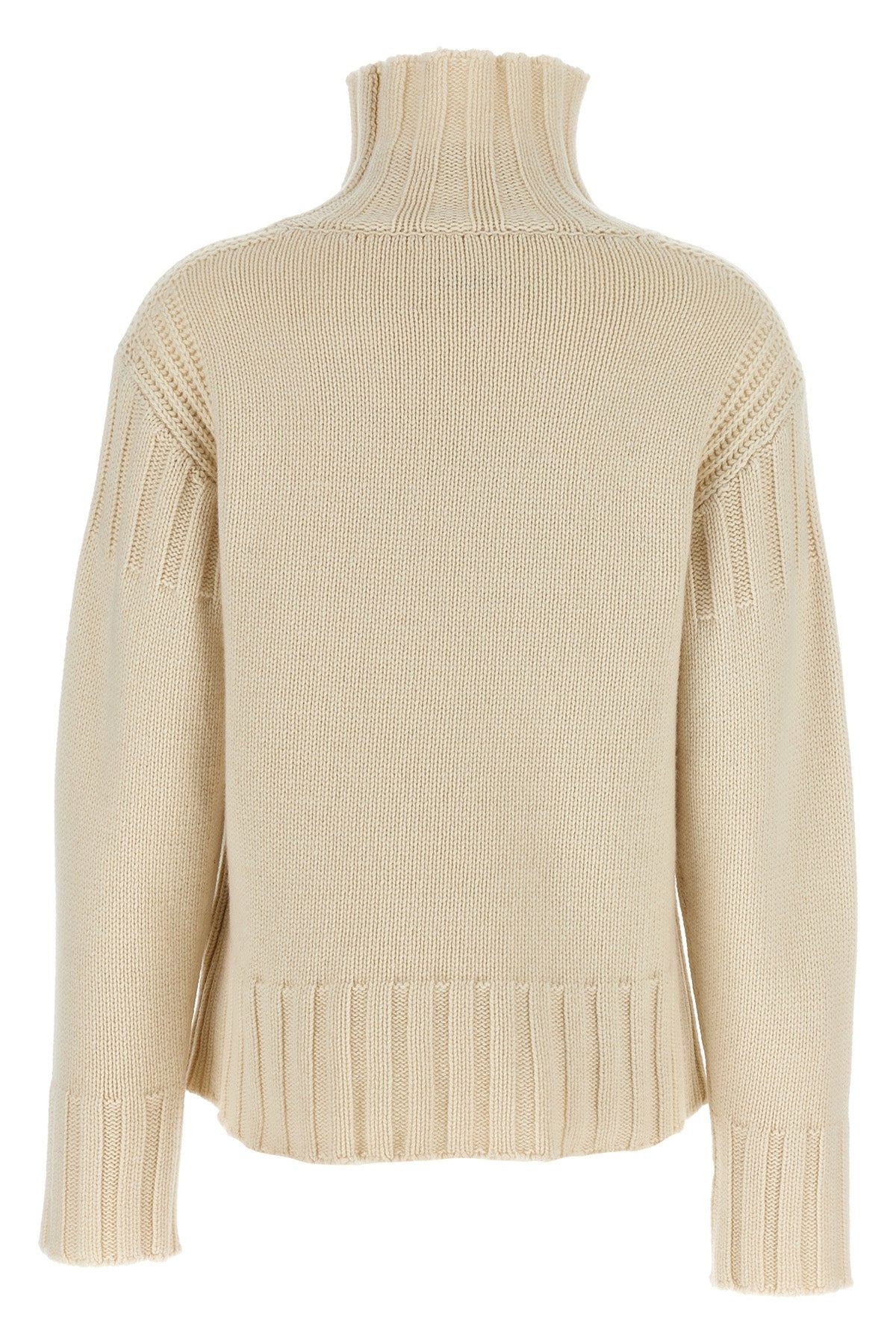 JIL SANDER Ribbed detail sweater For Women 100% cashmere