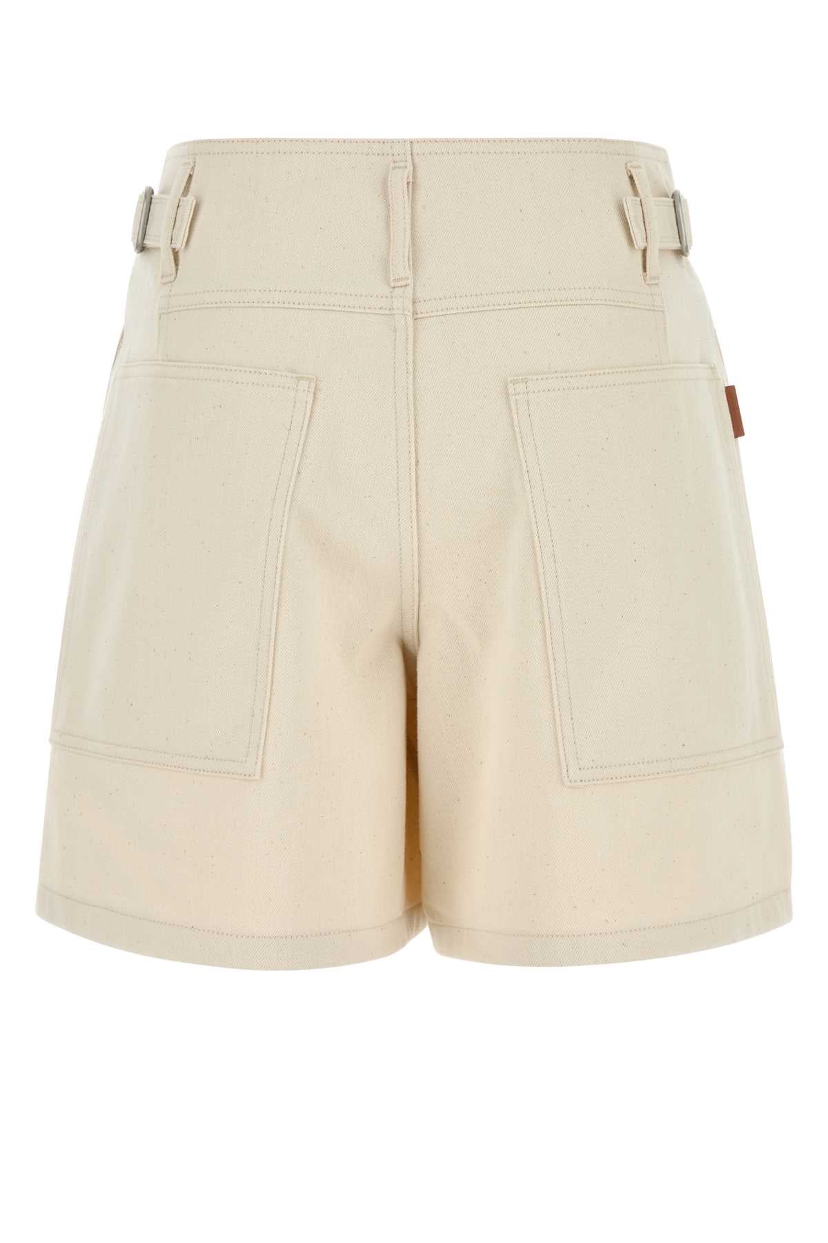 JIL SANDER DENIM TROUSER 75 SHORT For Women Exterior: 100% Cotton