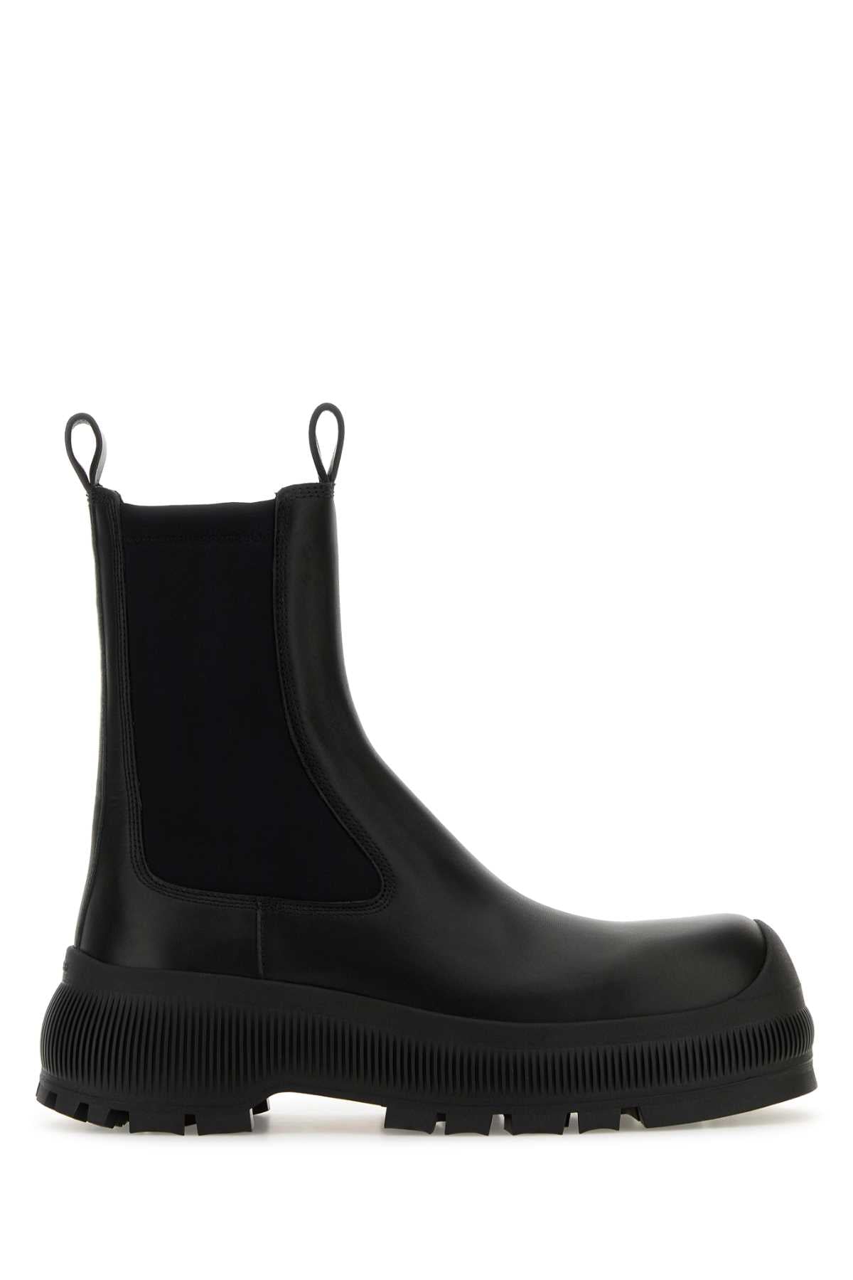 JIL SANDER ANKLE BOOT For Women Tomaia: 100% Pelle Bovina - Contrasto: 80% Poliammide 20% Elastan - Fodera: 100% Pelle Bovina - Interno: 100% Pelle Bovina - Suola: 100% Gomma