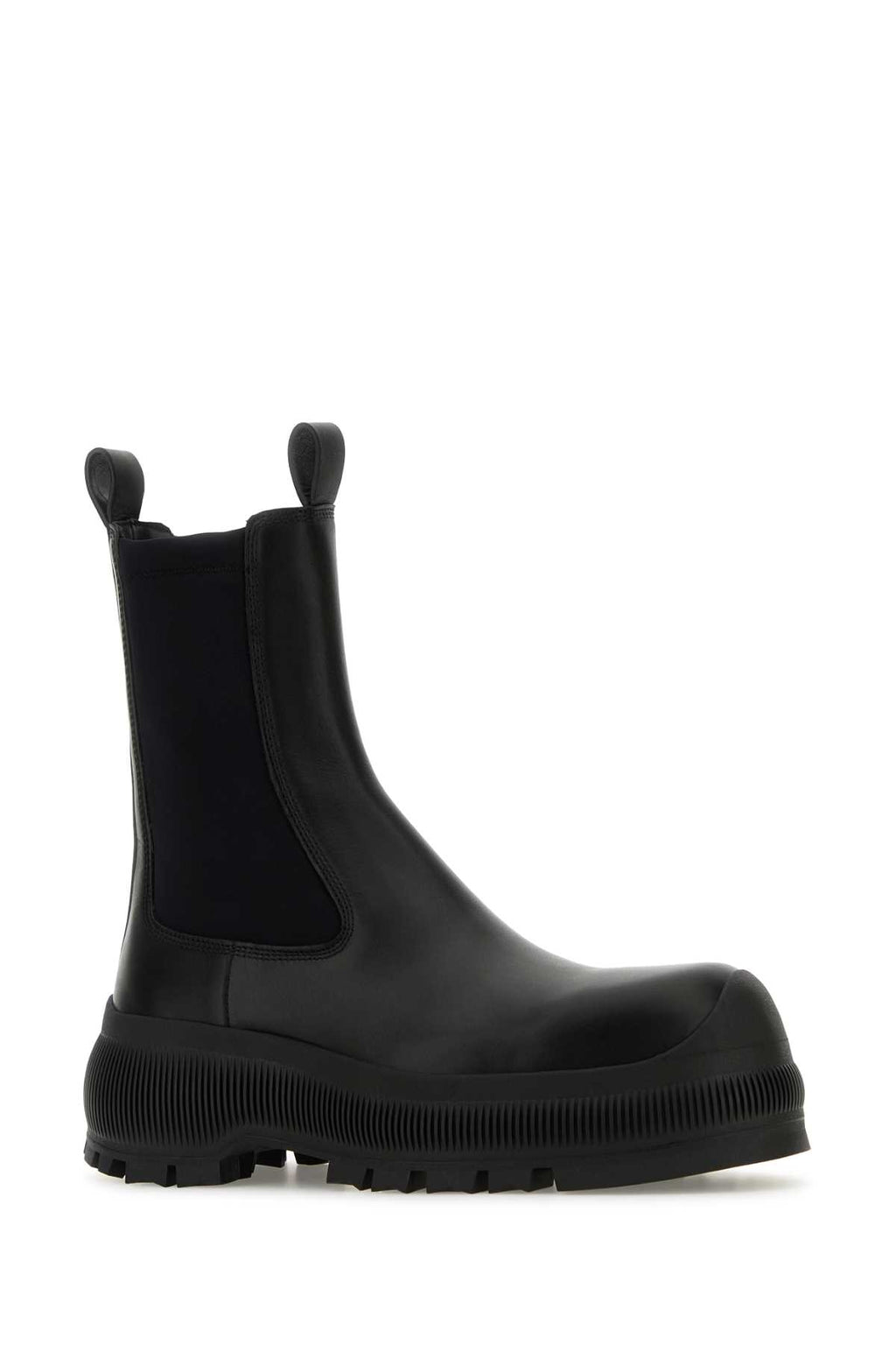 JIL SANDER ANKLE BOOT For Women Tomaia: 100% Pelle Bovina - Contrasto: 80% Poliammide 20% Elastan - Fodera: 100% Pelle Bovina - Interno: 100% Pelle Bovina - Suola: 100% Gomma