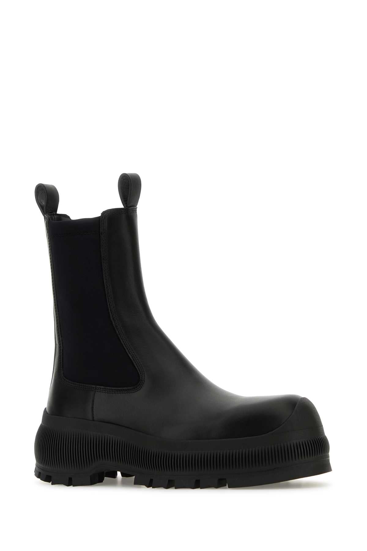 JIL SANDER ANKLE BOOT For Women Tomaia: 100% Pelle Bovina - Contrasto: 80% Poliammide 20% Elastan - Fodera: 100% Pelle Bovina - Interno: 100% Pelle Bovina - Suola: 100% Gomma