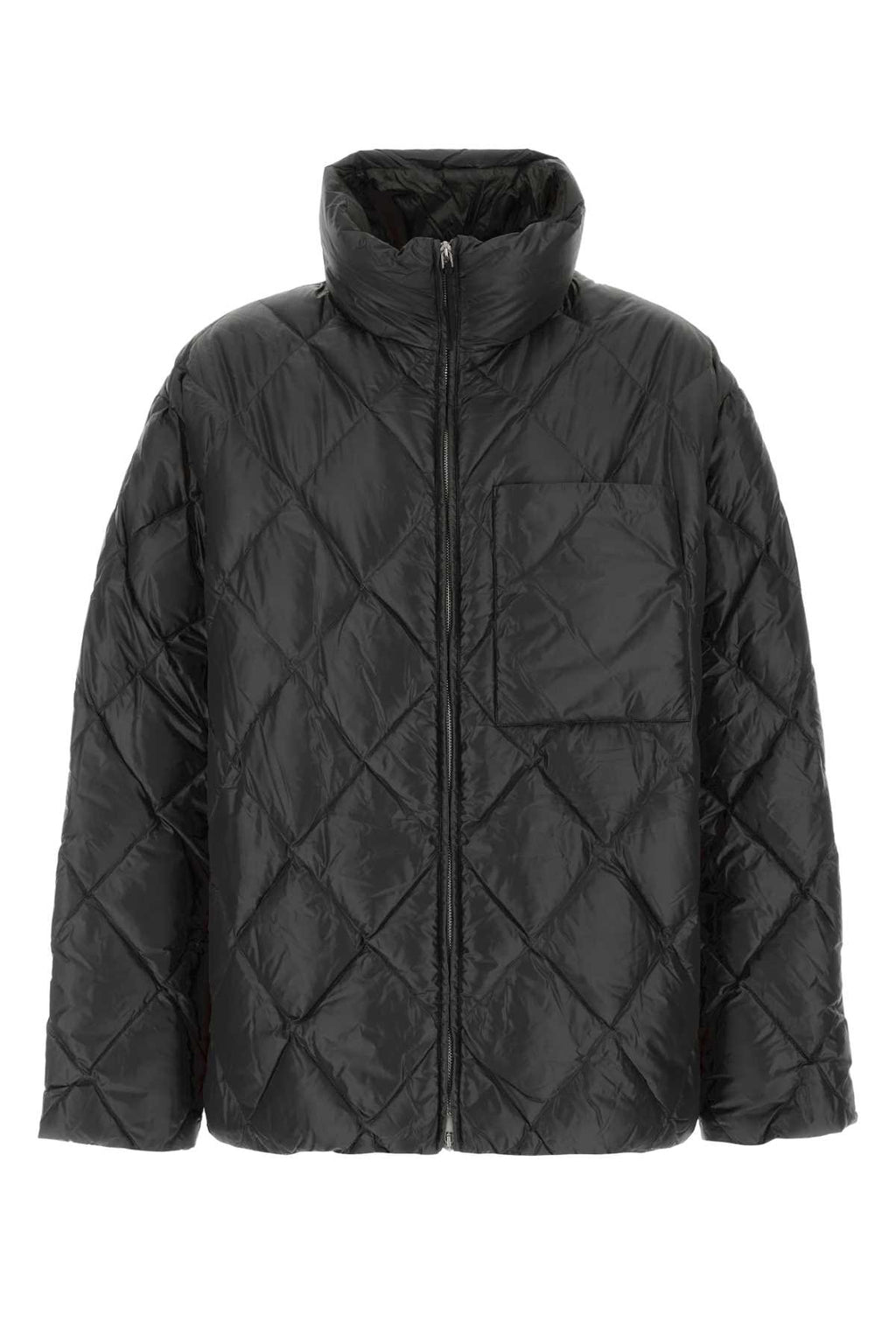 JIL SANDER DOWN JACKET 141 For Men Exterior: 100% Nylon Lining: 100% Nylon Padding: 85% Down 15% Feather