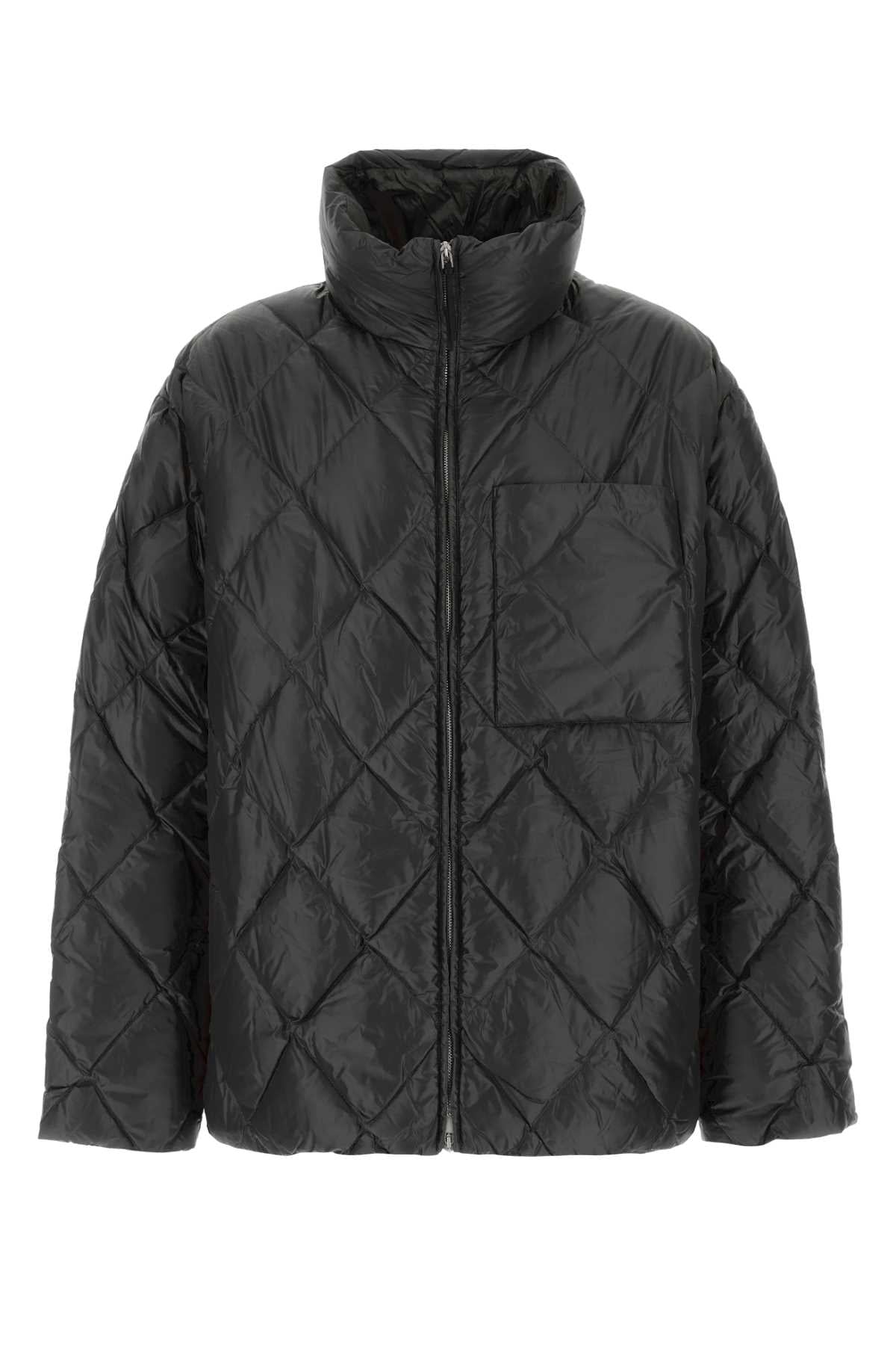 JIL SANDER DOWN JACKET 141 For Men Exterior: 100% Nylon Lining: 100% Nylon Padding: 85% Down 15% Feather