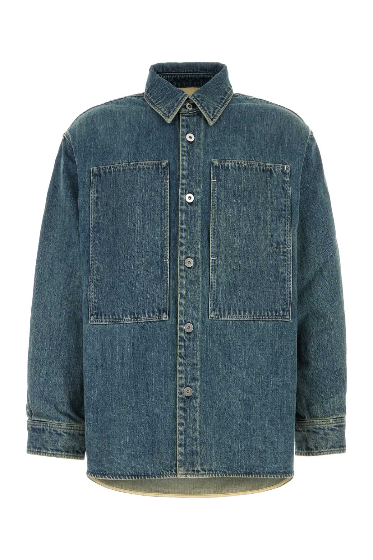 JIL SANDER DENIM SHIRT 159 For Men Tessuto Primario: 100% Cotone - Fodera: 100% Cotone - Applicazione: 100% Pelle Bovina