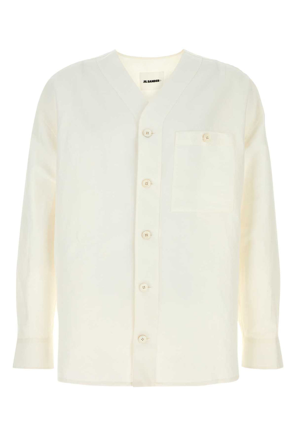 JIL SANDER SHIRT 177 For Men Exterior: 63% Linen 37% Viscose