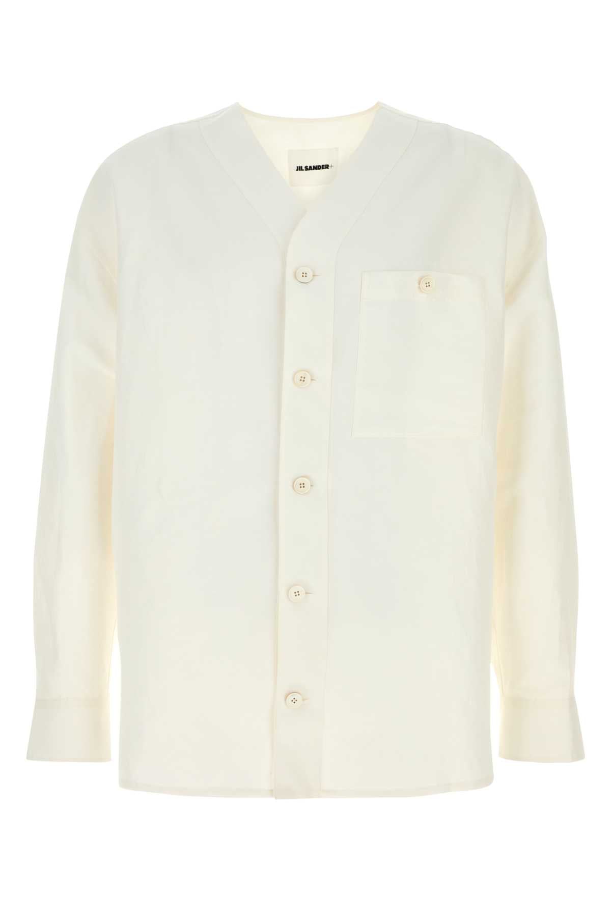 JIL SANDER SHIRT 177 For Men Exterior: 63% Linen 37% Viscose