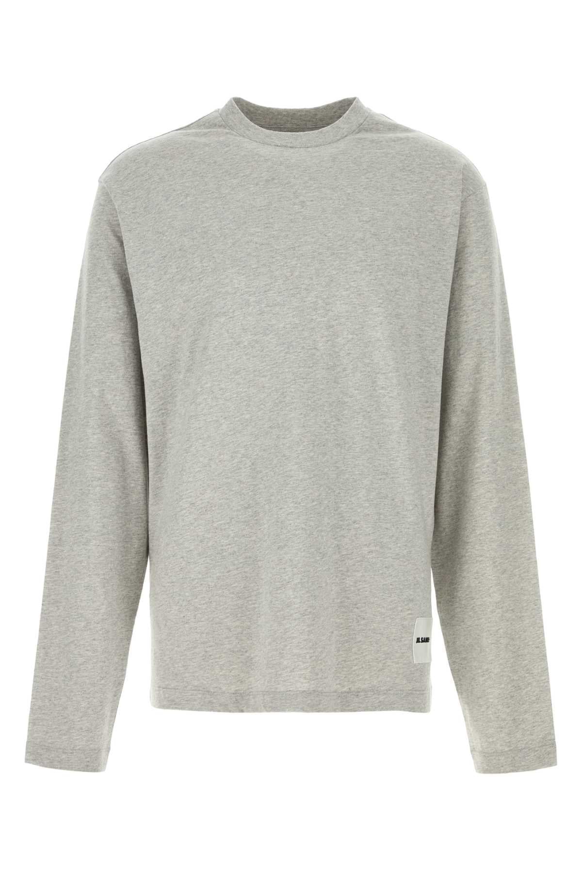JIL SANDER T-SHIRT LS 3 PACK For Men Exterior: 100% Organic cotton