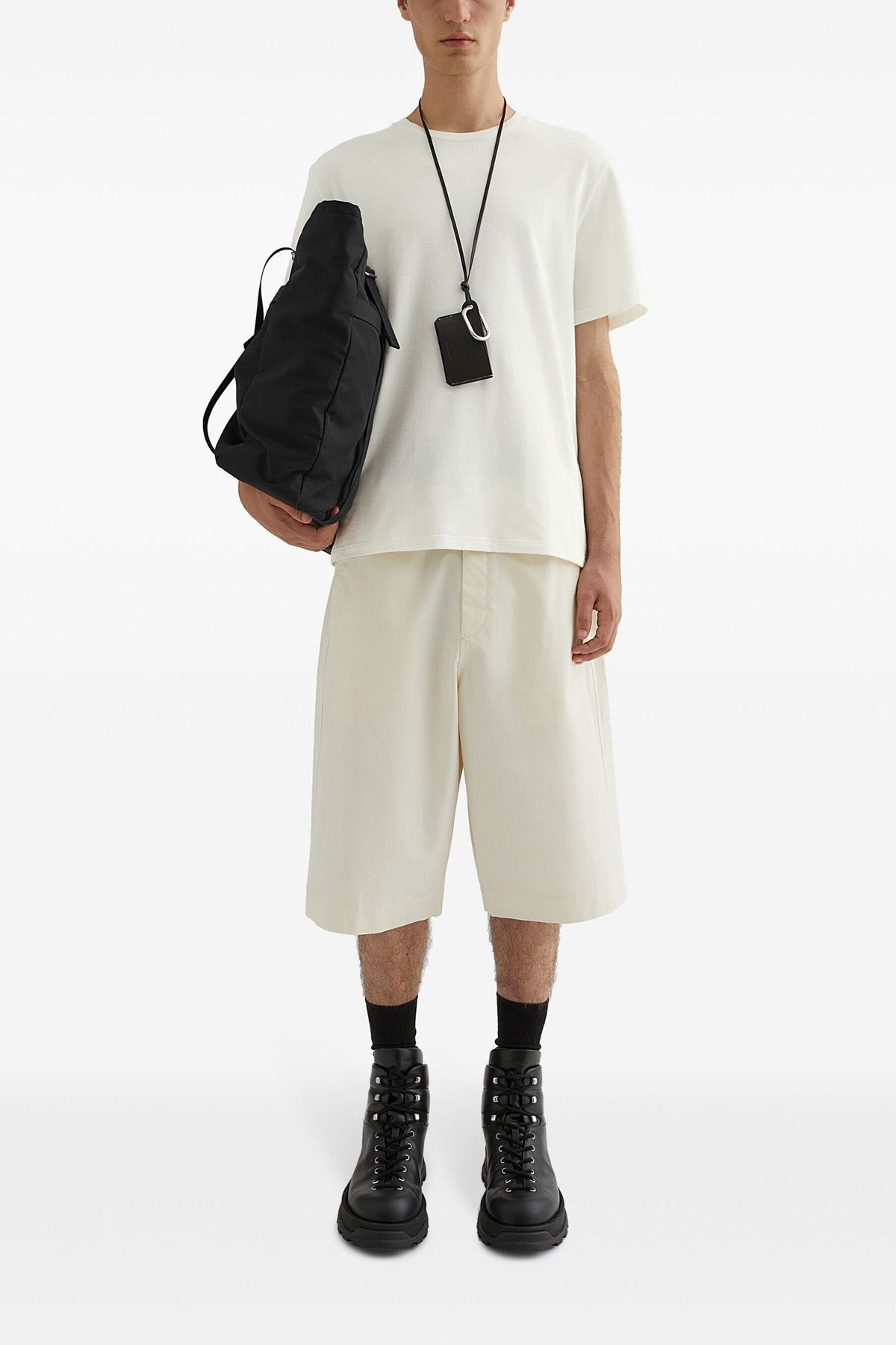 JIL SANDER Logo patch t-shirt For Men 100% cotton