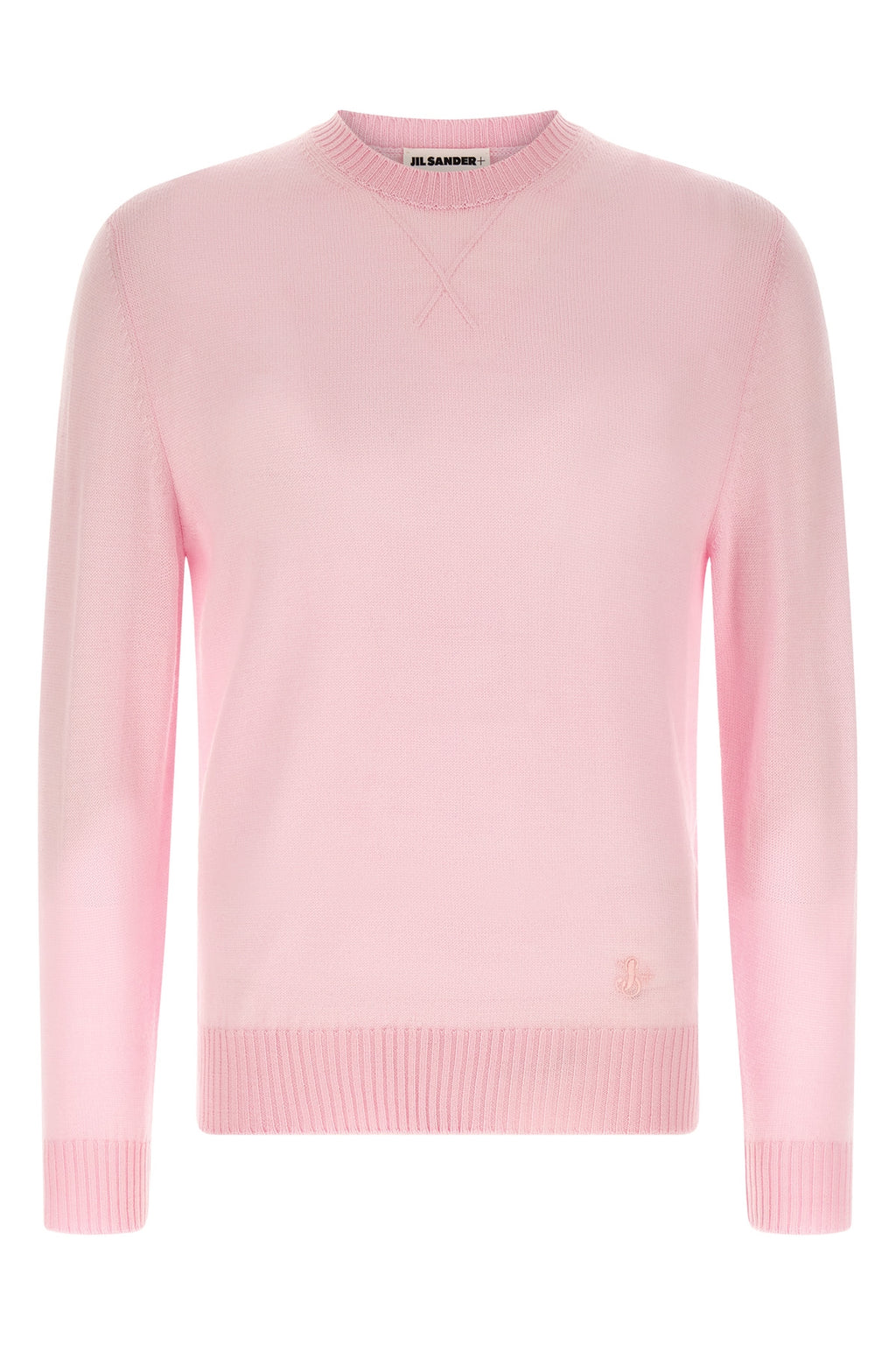 JIL SANDER Logo embroidery sweater For Men 100% virgin wool
