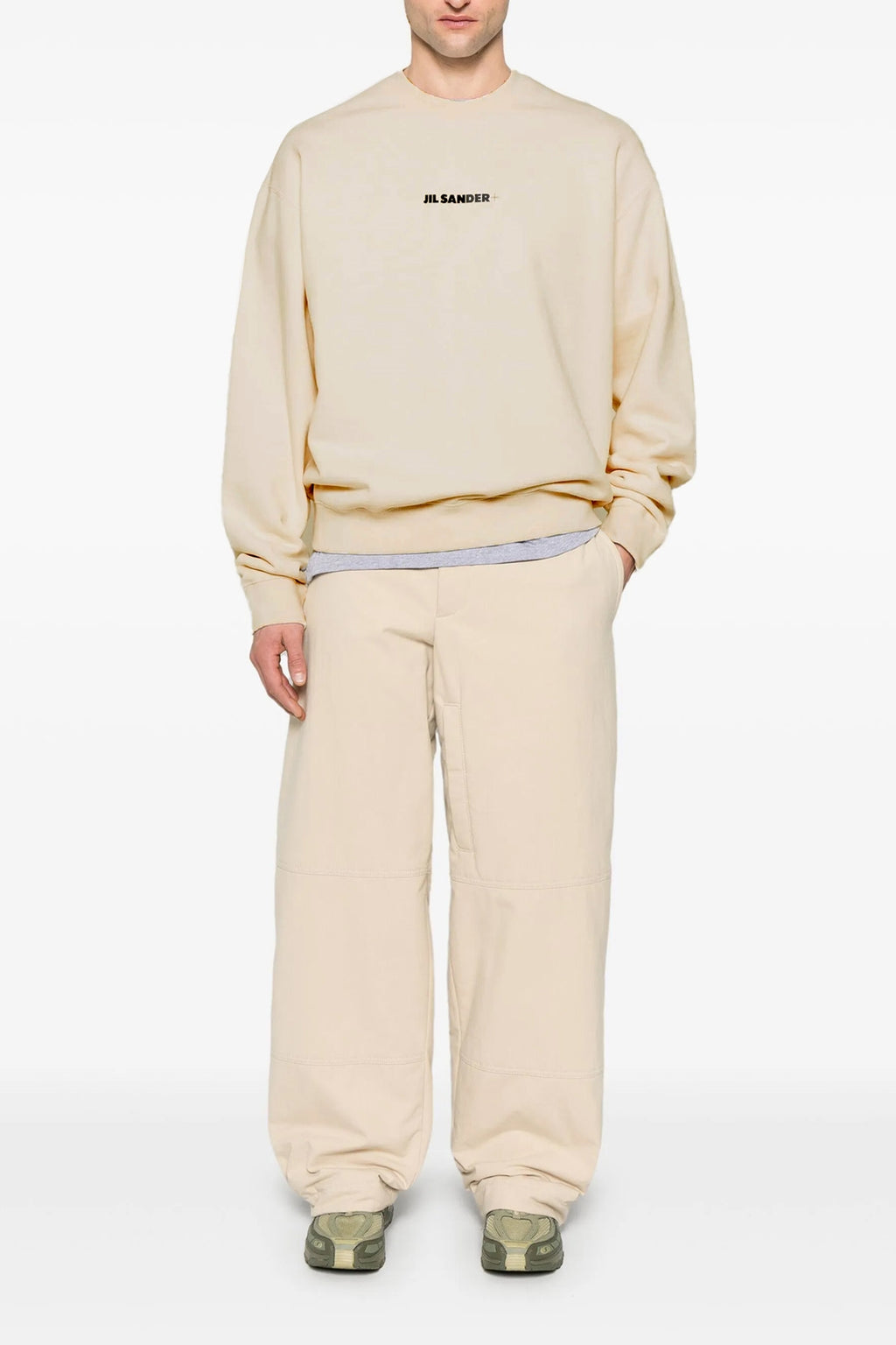 JIL SANDER Logo sweatshirt For Men 100% cotton