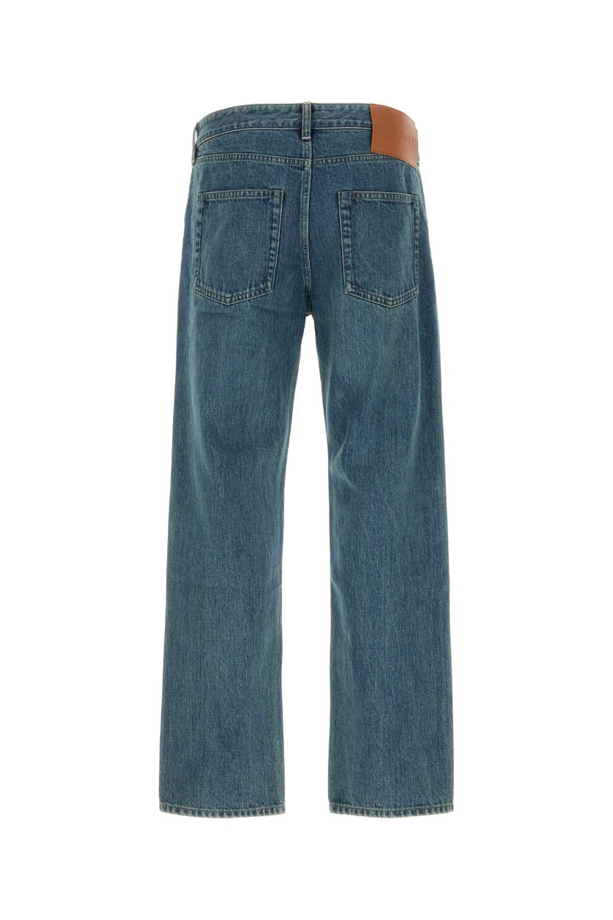 JIL SANDER DENIM TROUSER 266 For Men Tessuto Primario: 100% Cotone - Fodera Tasche: 100% Cotone - Applicazione: 100% Pelle Bovina