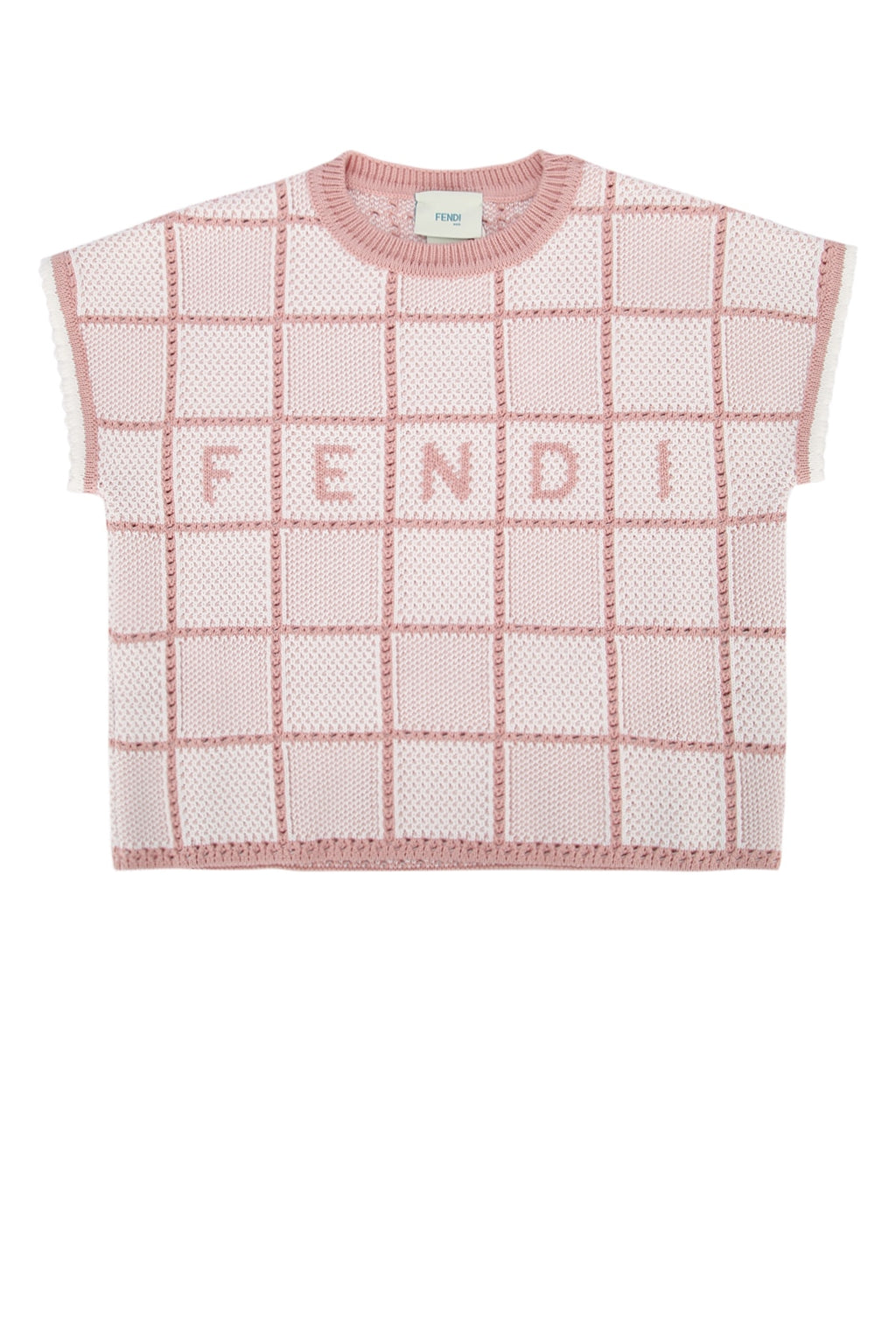 FENDI KIDS T-SHIRT COTTON CROCHET For KIDS 