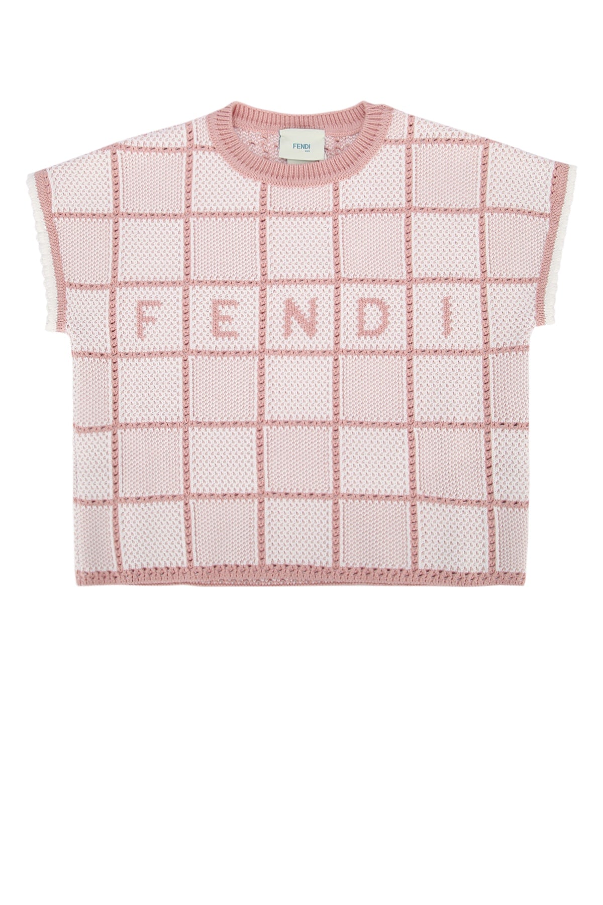 FENDI KIDS T-SHIRT COTTON CROCHET For KIDS 