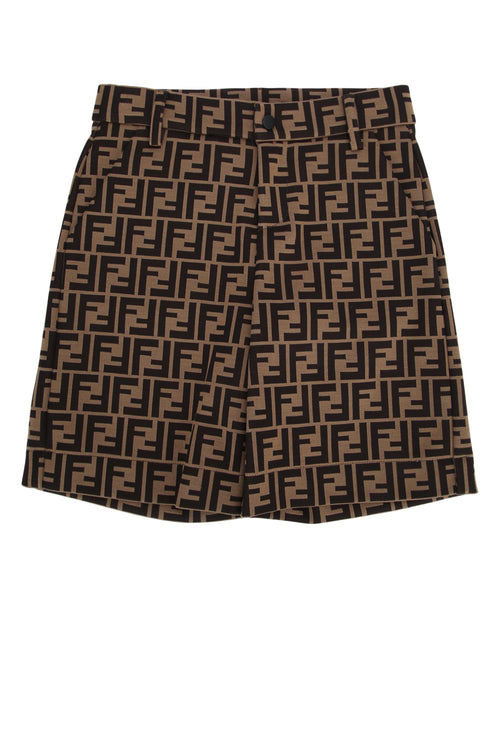 FENDI KIDS BERMUDA MAS JERSEY LOGO FF For KIDS 60%CO,40%PL+Fod.:100%CO
