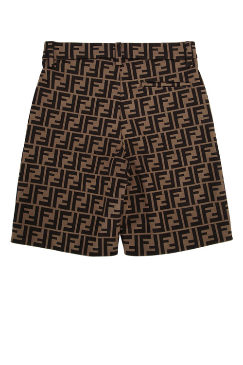 FENDI KIDS BERMUDA MAS JERSEY LOGO FF For KIDS 60%CO,40%PL+Fod.:100%CO