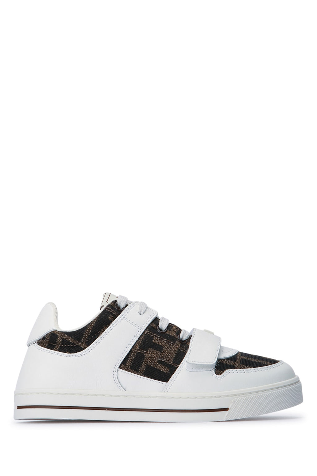 FENDI KIDS SNEAKER VITELLO+TESS.JACQ.FF
