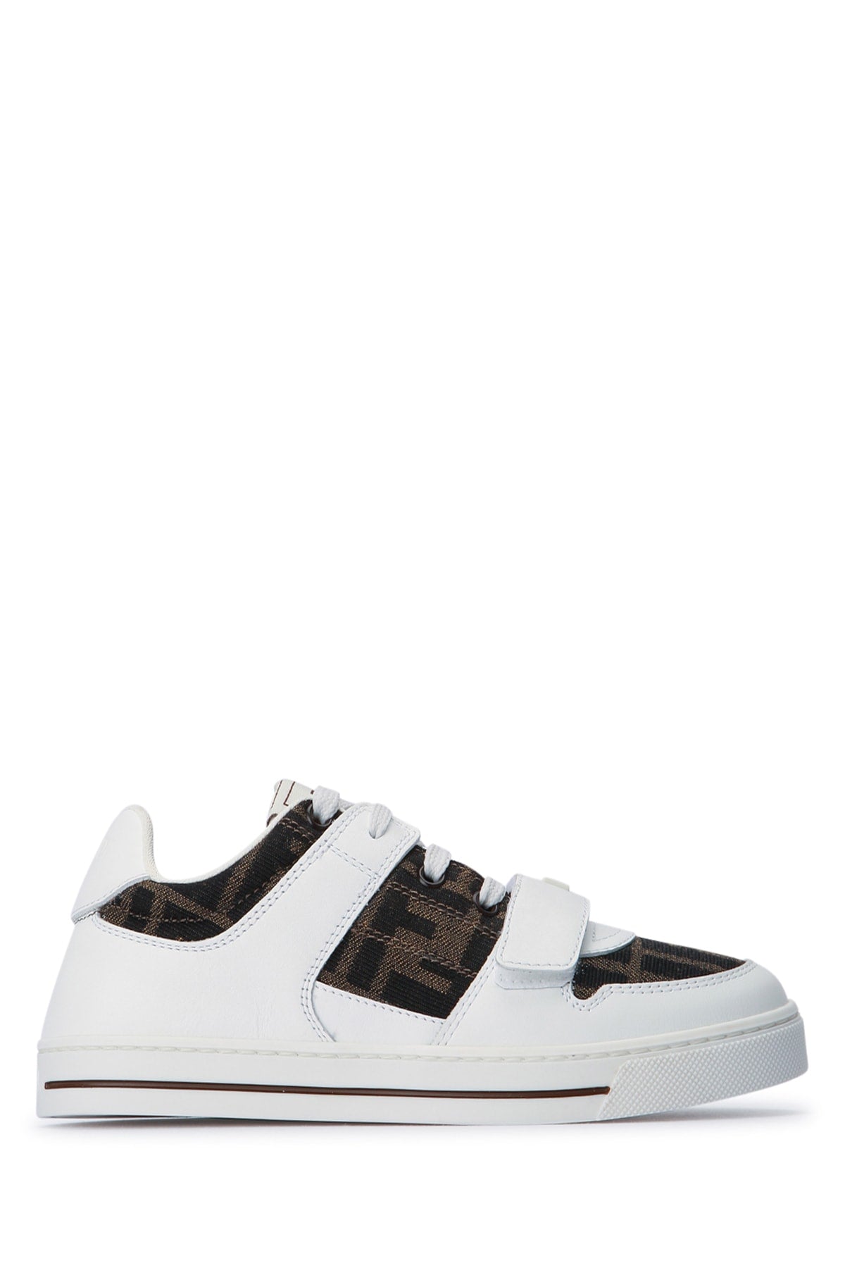 FENDI KIDS SNEAKER VITELLO+TESS.JACQ.FF