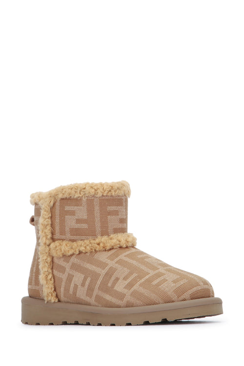 FENDI KIDS BOOTIE TESSUTO JACQUARD FF For KIDS 100% Leather / Sole: Rubber