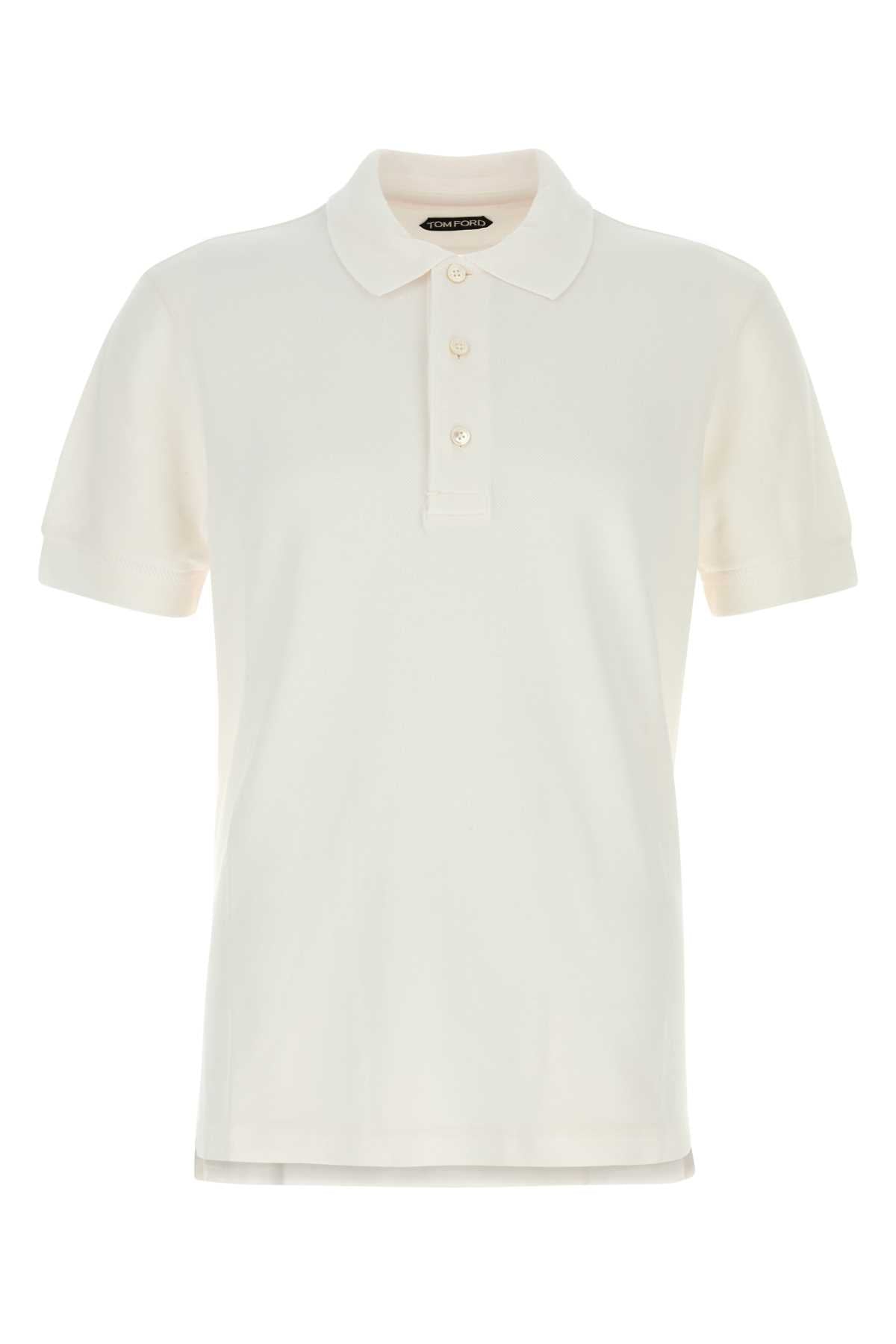 TOM FORD LYOCELL PIQUET SS POLO For Men Fabric: 67%Lyocell - 33%Cotton / Button: 100%Mother of Pearl