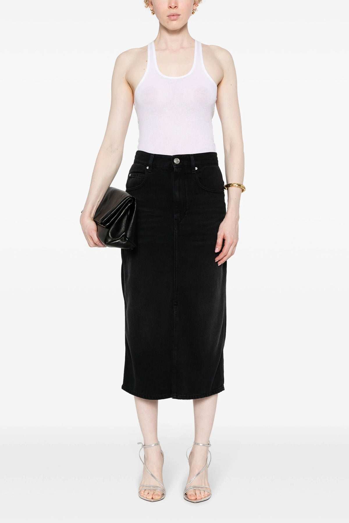 ISABEL MARANT 'Tilauria' skirt For Women 77% lyocell 23% cotton