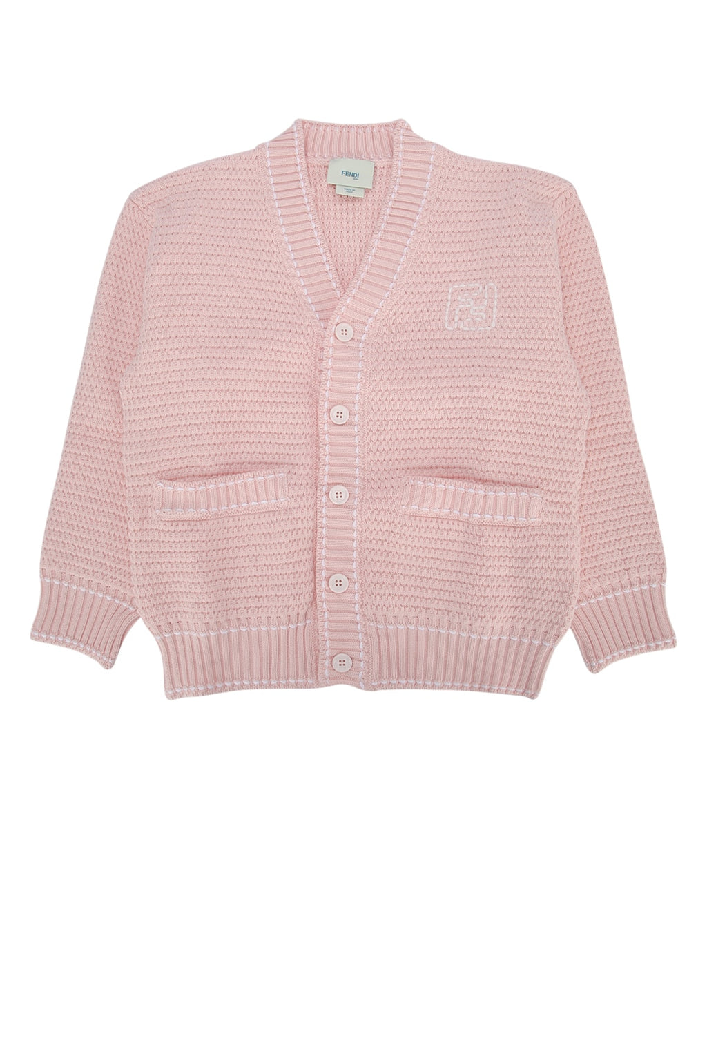 FENDI KIDS CARDIGAN SELLERIA KNIT