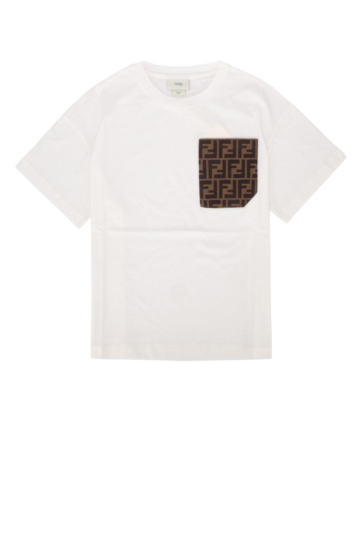 FENDI KIDS T-SHIRT JERSEY TINTO For KIDS 100%CO+65%PL,35%CO