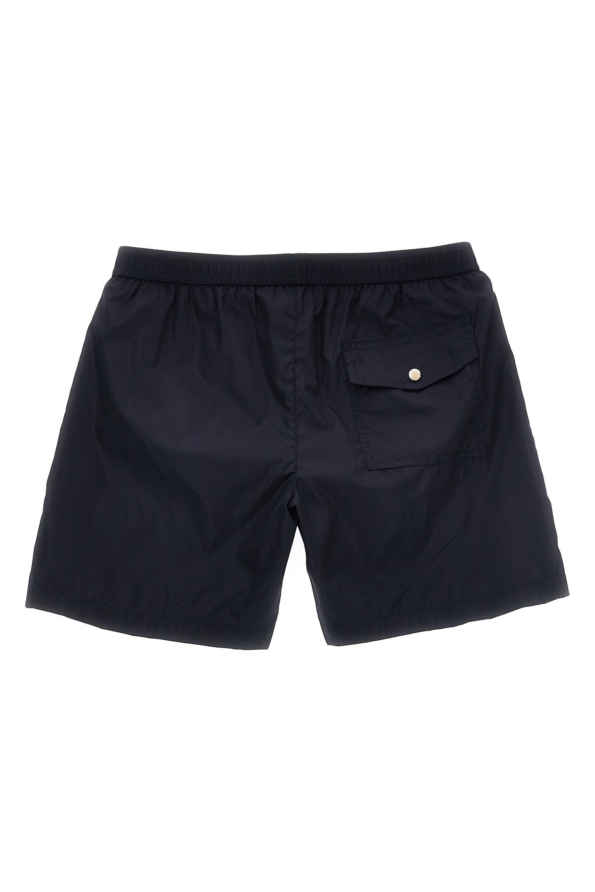 MONCLER ENFANT Logo patch swim shorts For Baby boy 100% polyamide
