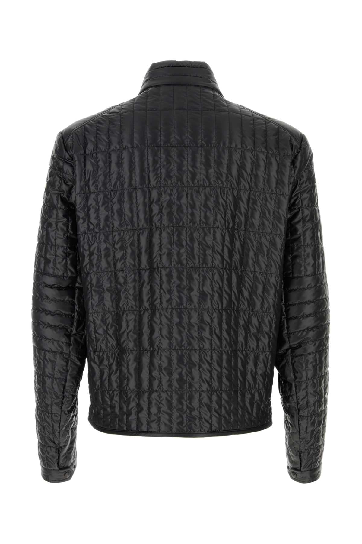 MONCLER LASNE BIKER JACKET For Men Exterior: 100% Polyester Lining: 100% Polyester