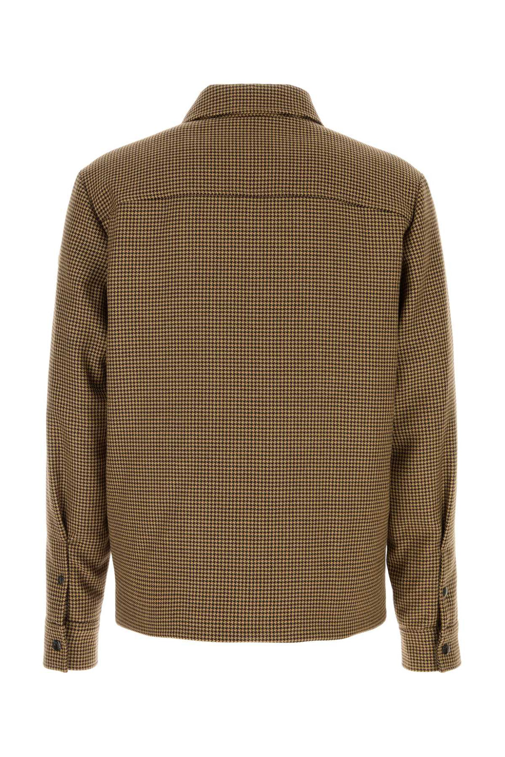 MONCLER ESCAUT SHIRT JACKET For Men Exterior: 100% Virgin wool Lining: 100% Nylon Padding: 90% Down 10% Feahter