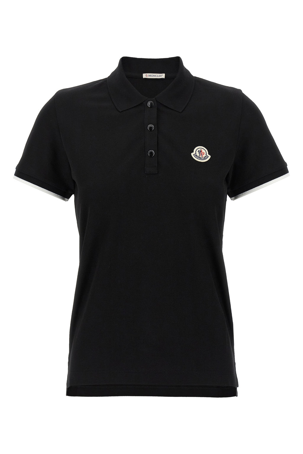 moncler Logo patch polo shirt
