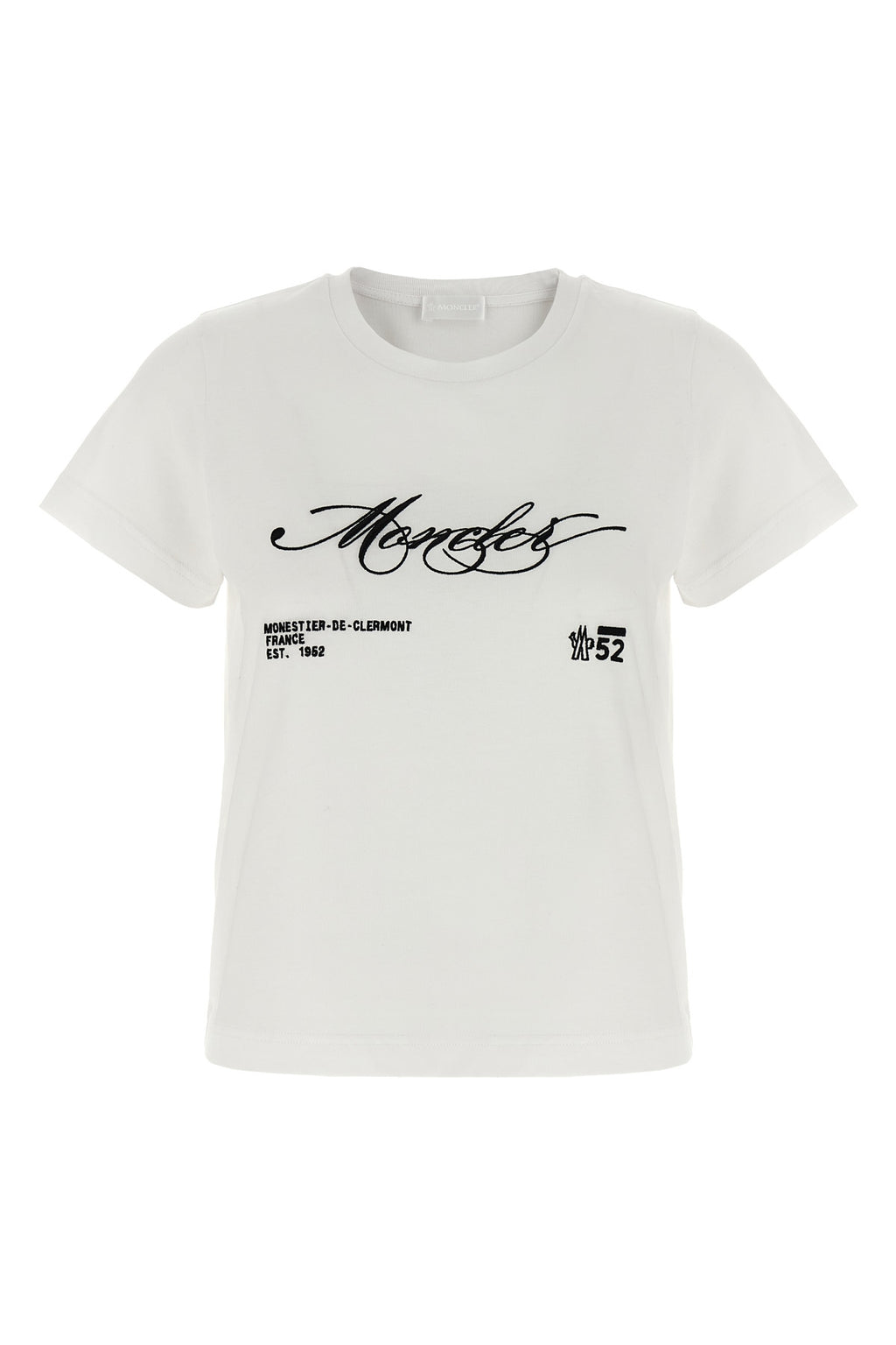 MONCLER Embroidery t-shirt For Women 100% cotton